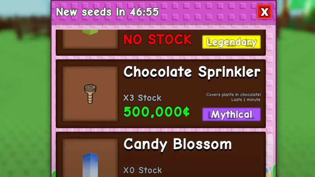 chocolate sprinkler for choc mutated crops grow a garden