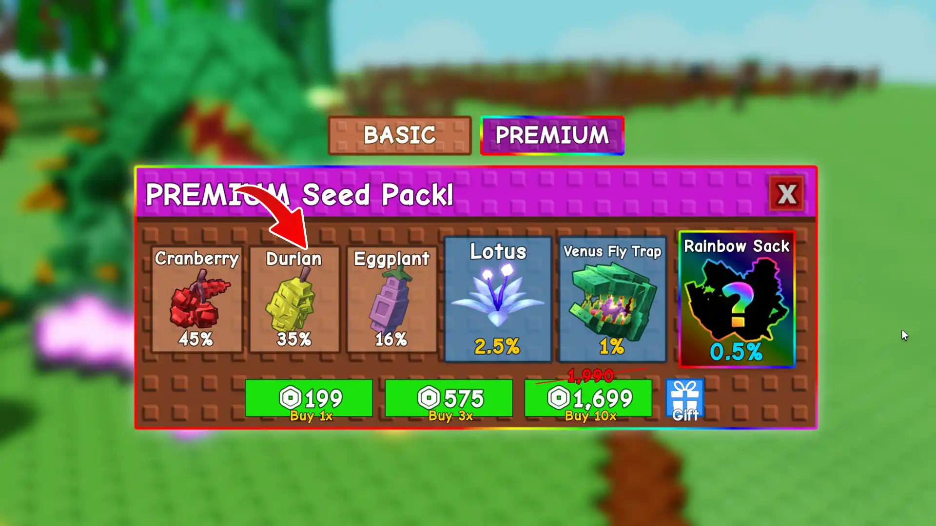 durian premium seed pack