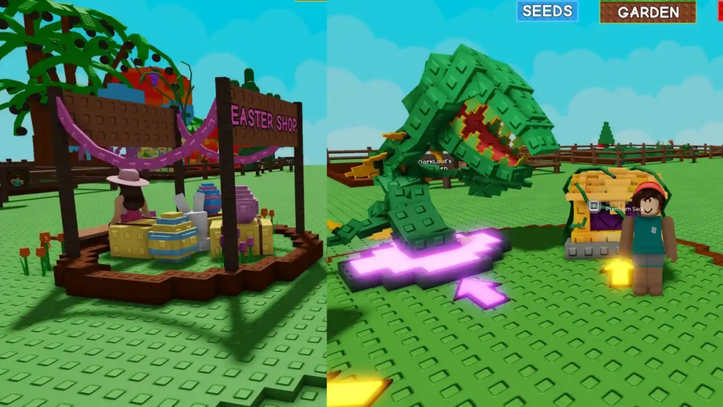 limited time seasonal shops in grow a garden