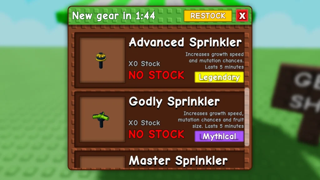 sprinklers for higher mutation chances