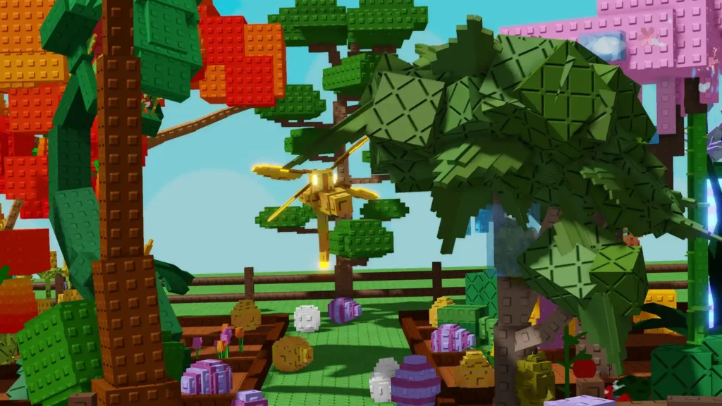dragonfly turns fruits golden