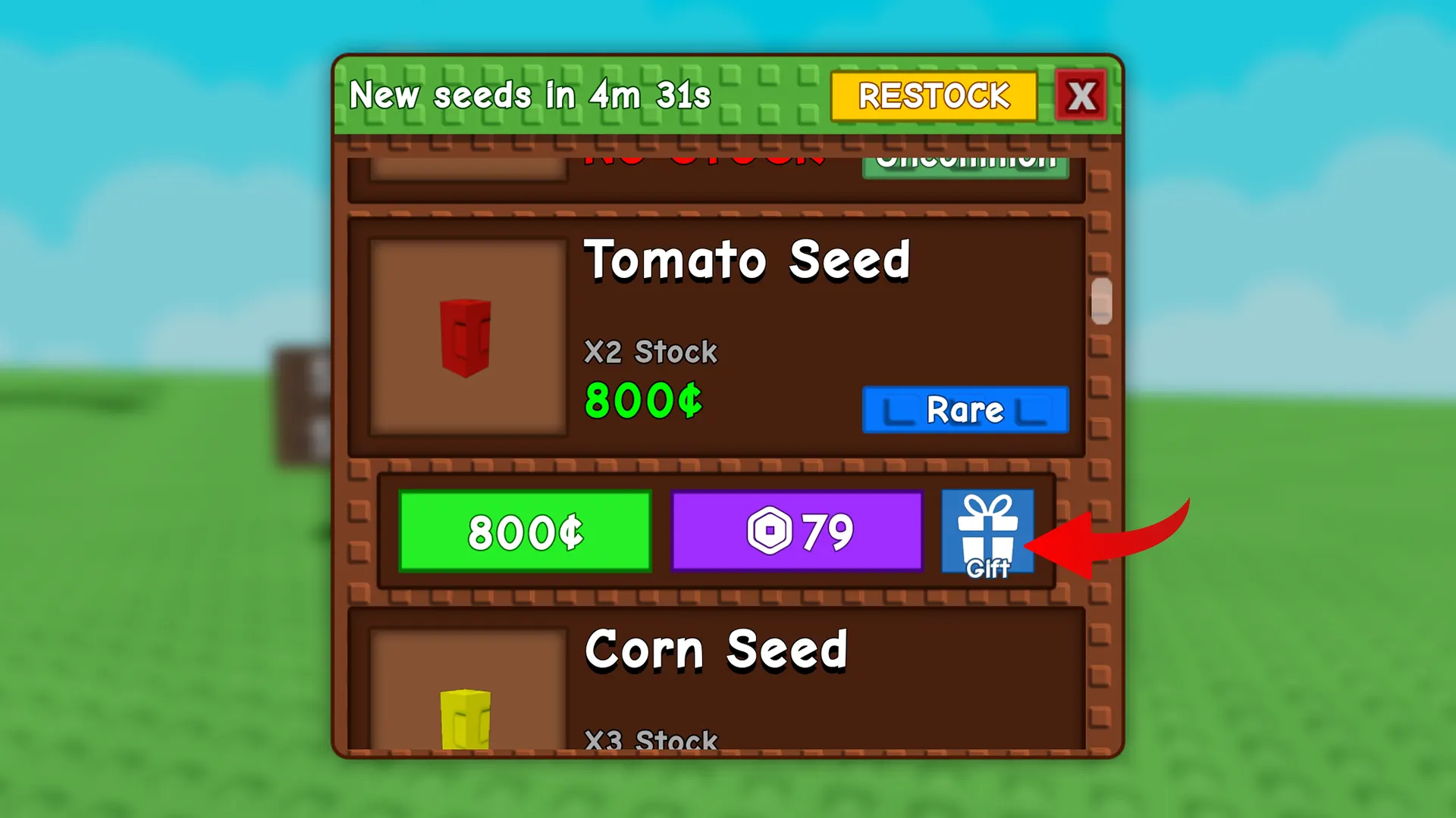 gifting seeds in grow garden