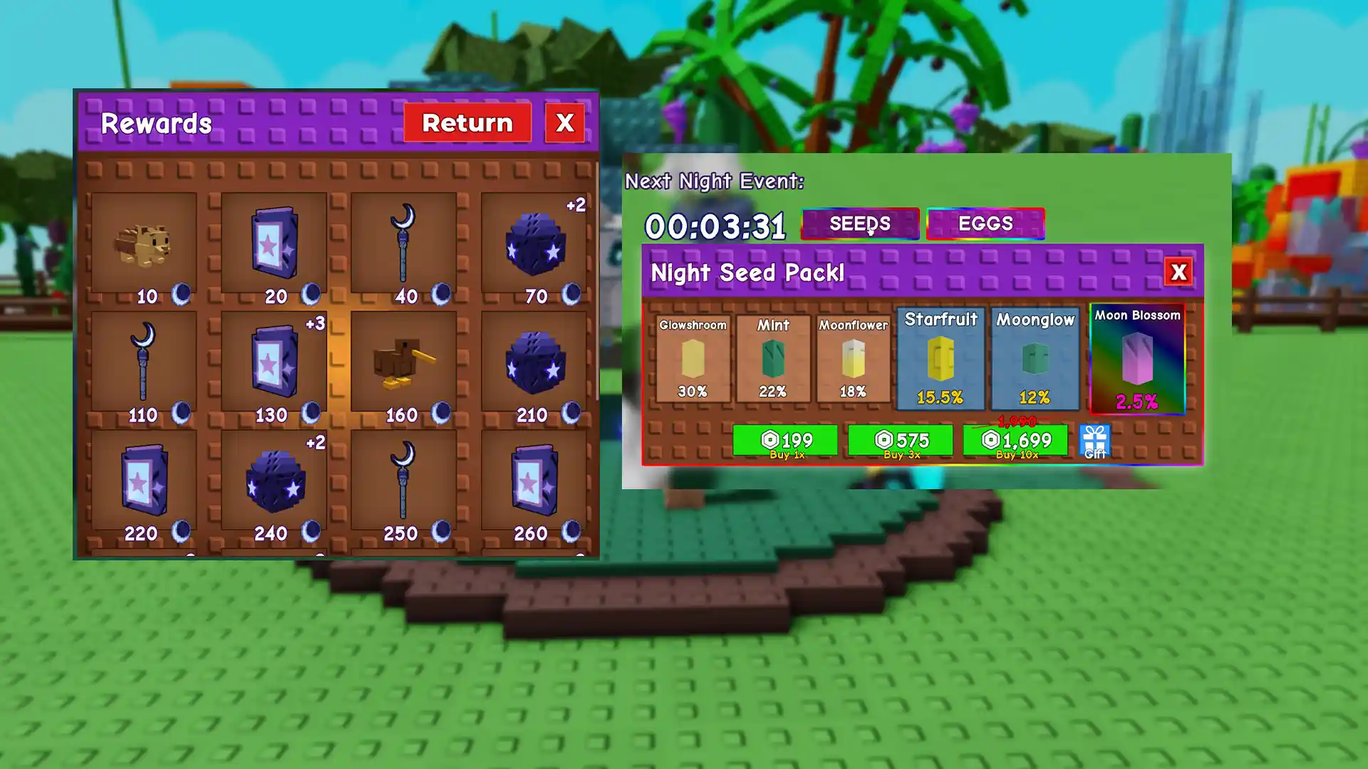 night seed pack gives unique crops
