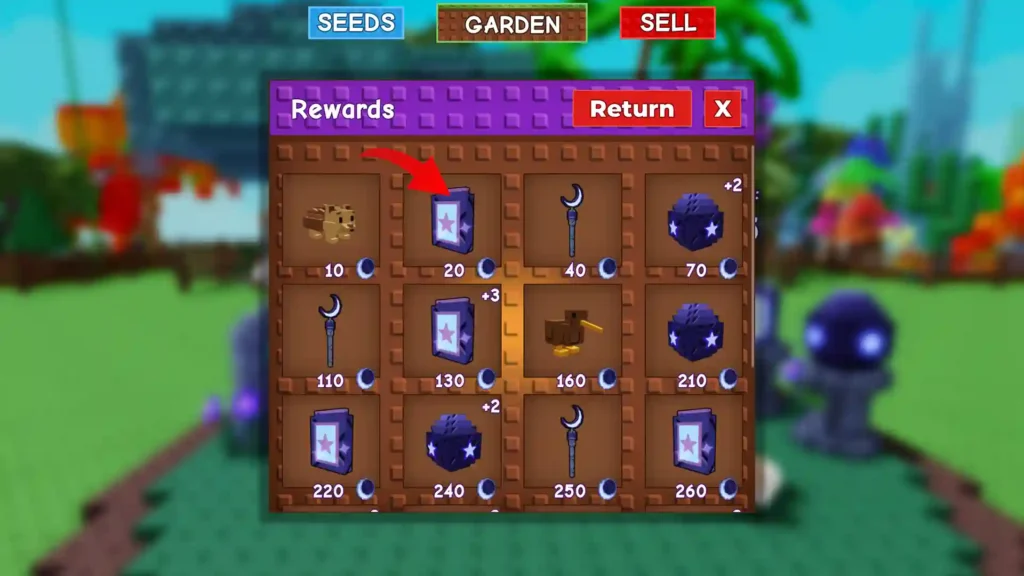 night seed pack grow a garden reward