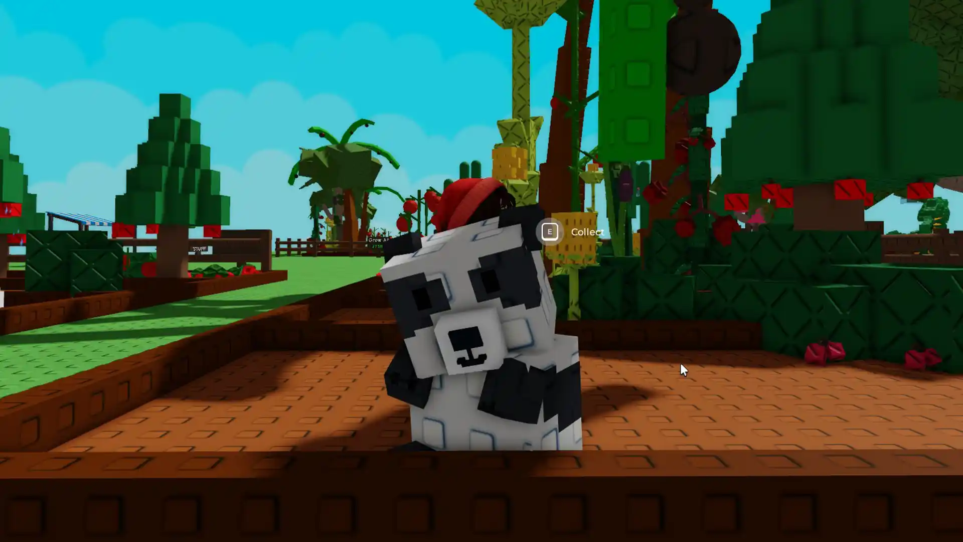 panda in grow a garden