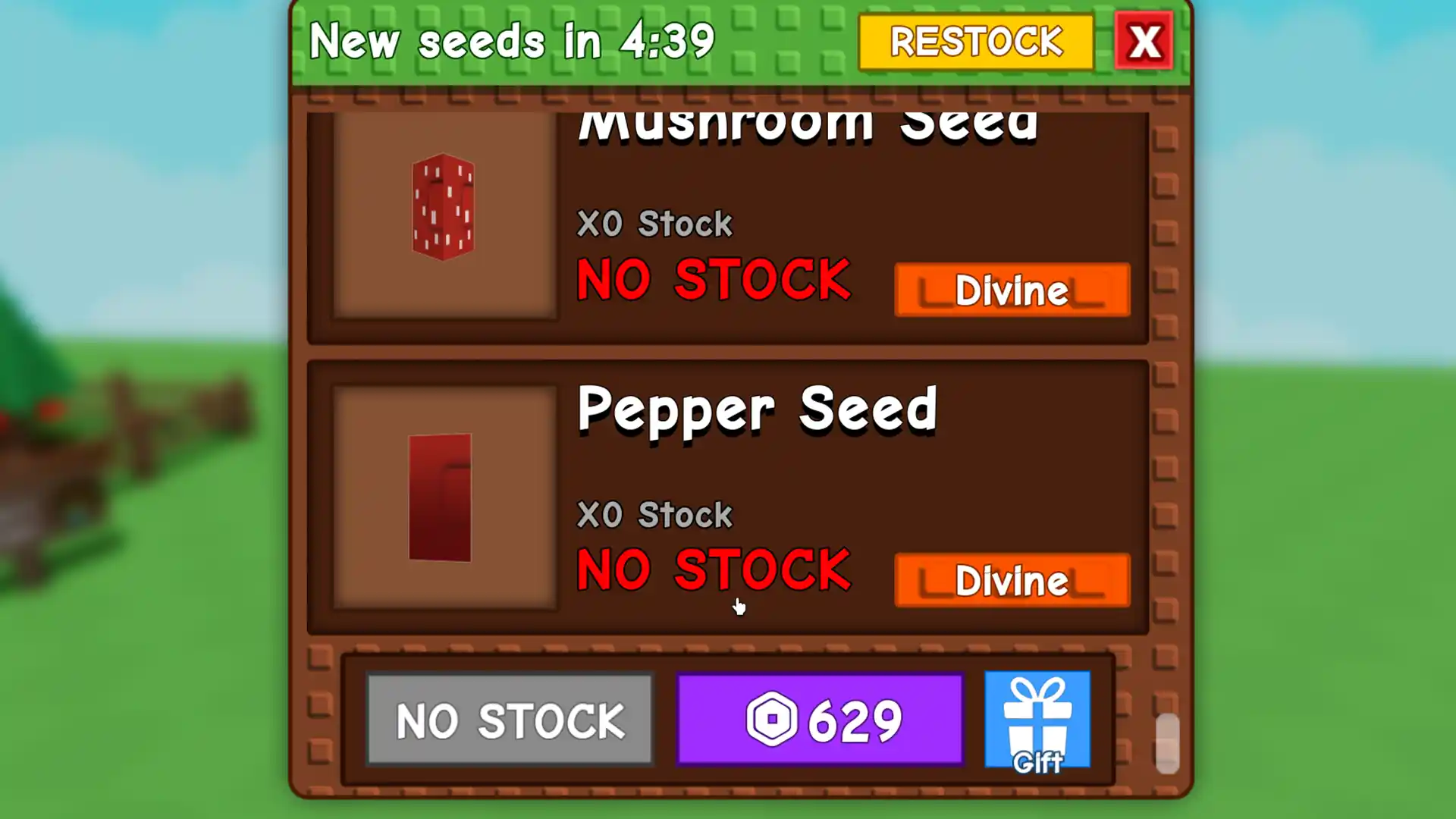 pepper seed in sams shop