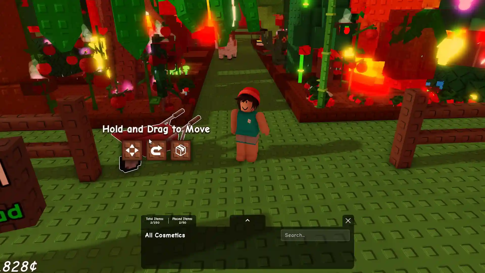 place cosmetic items grow a garden