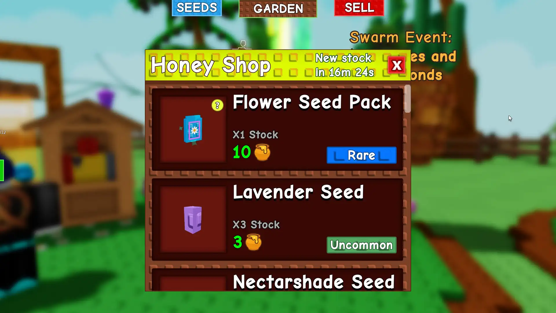 flower seed pack 10 honey