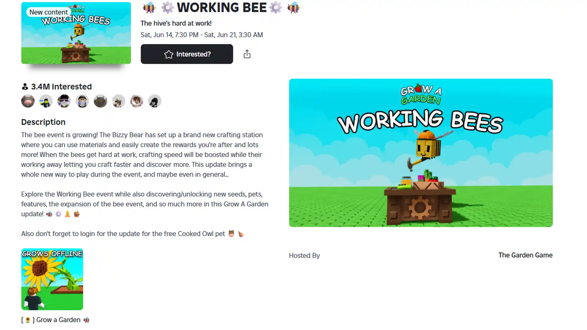 grow garden working bee update