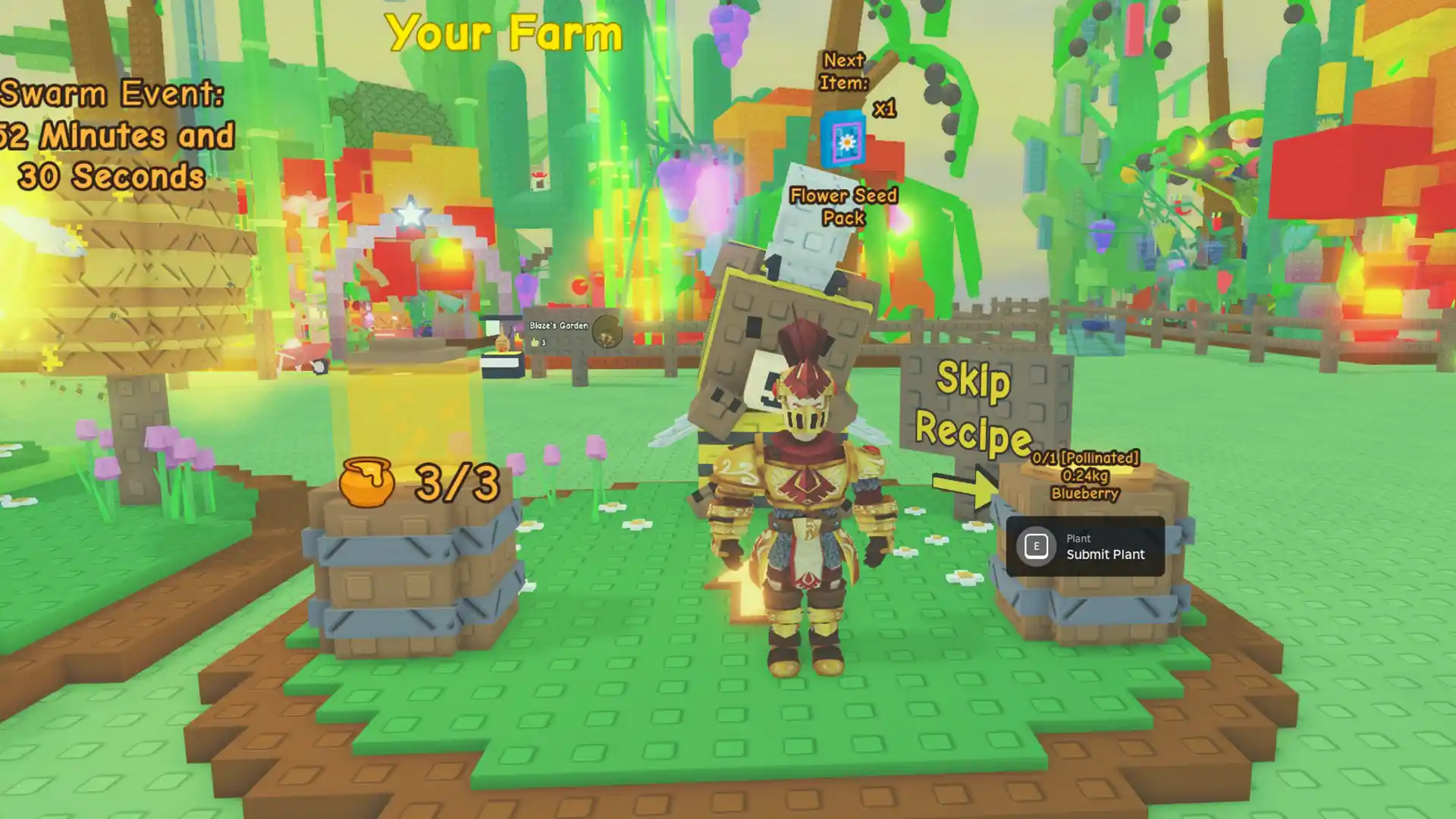 pollinated plant requirement for bear bee quest