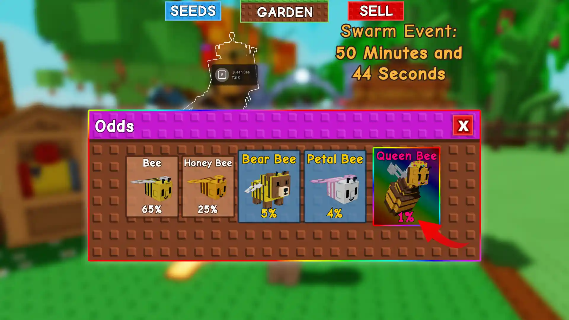 queen bee hatch chance
