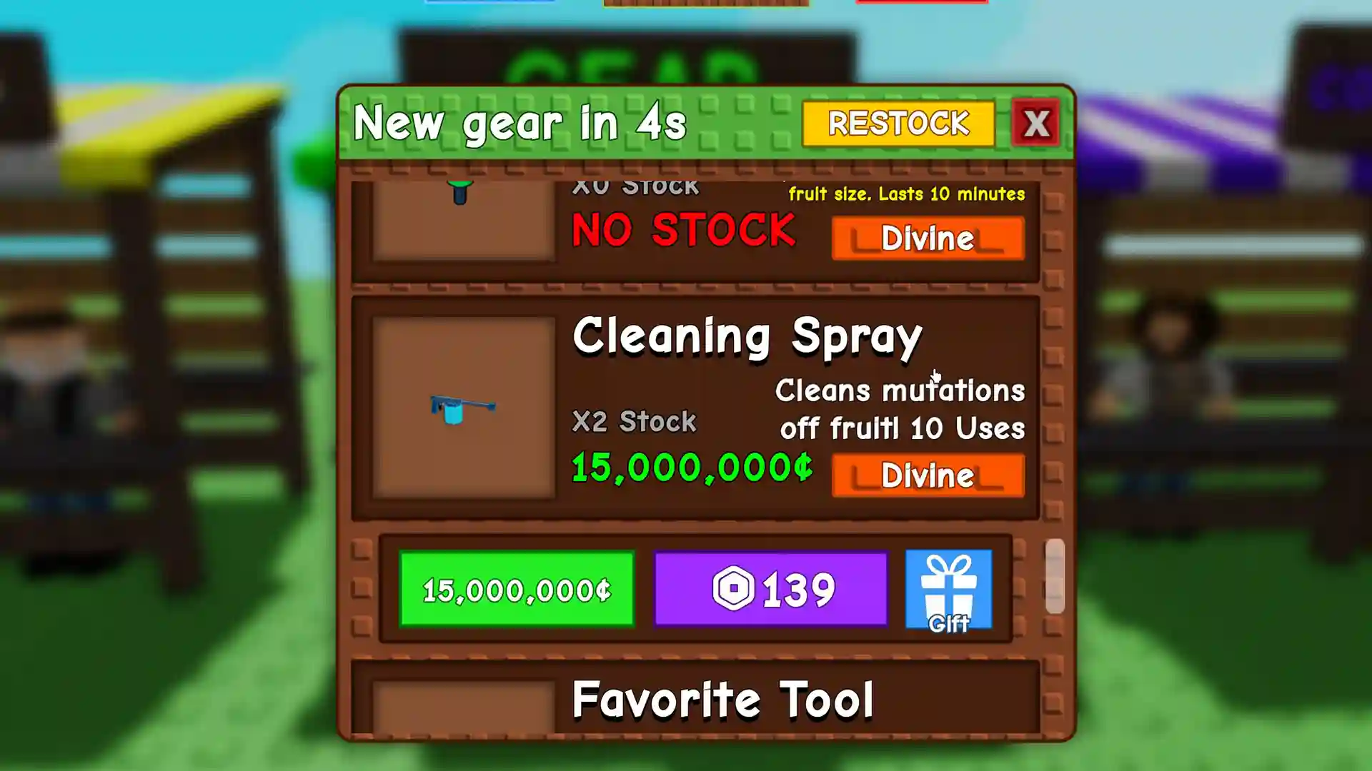 cleaning spray