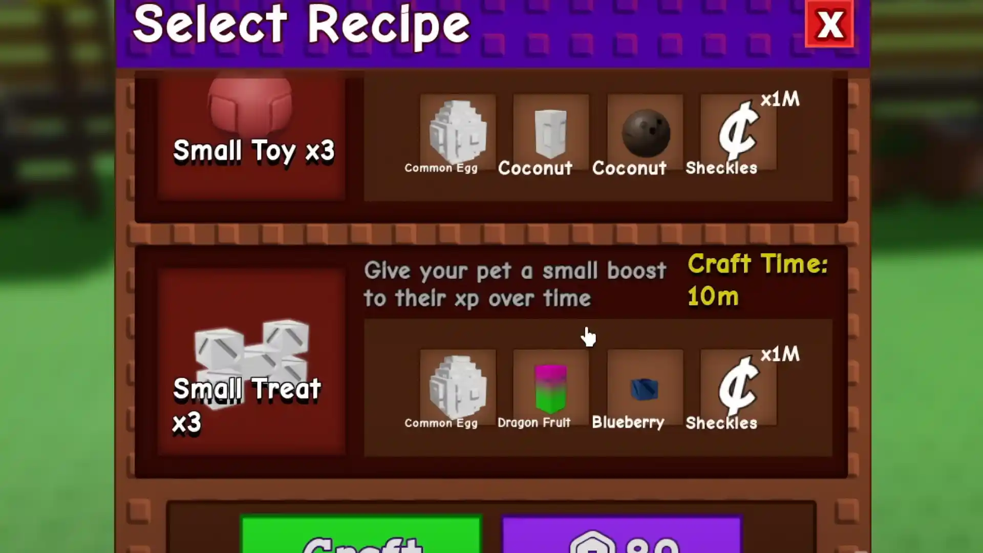 crafting toys and treats