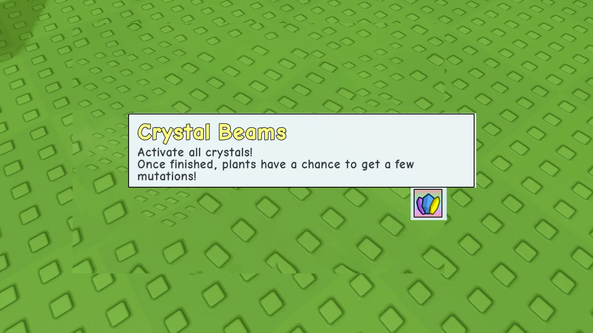 crystal beams gives mutations