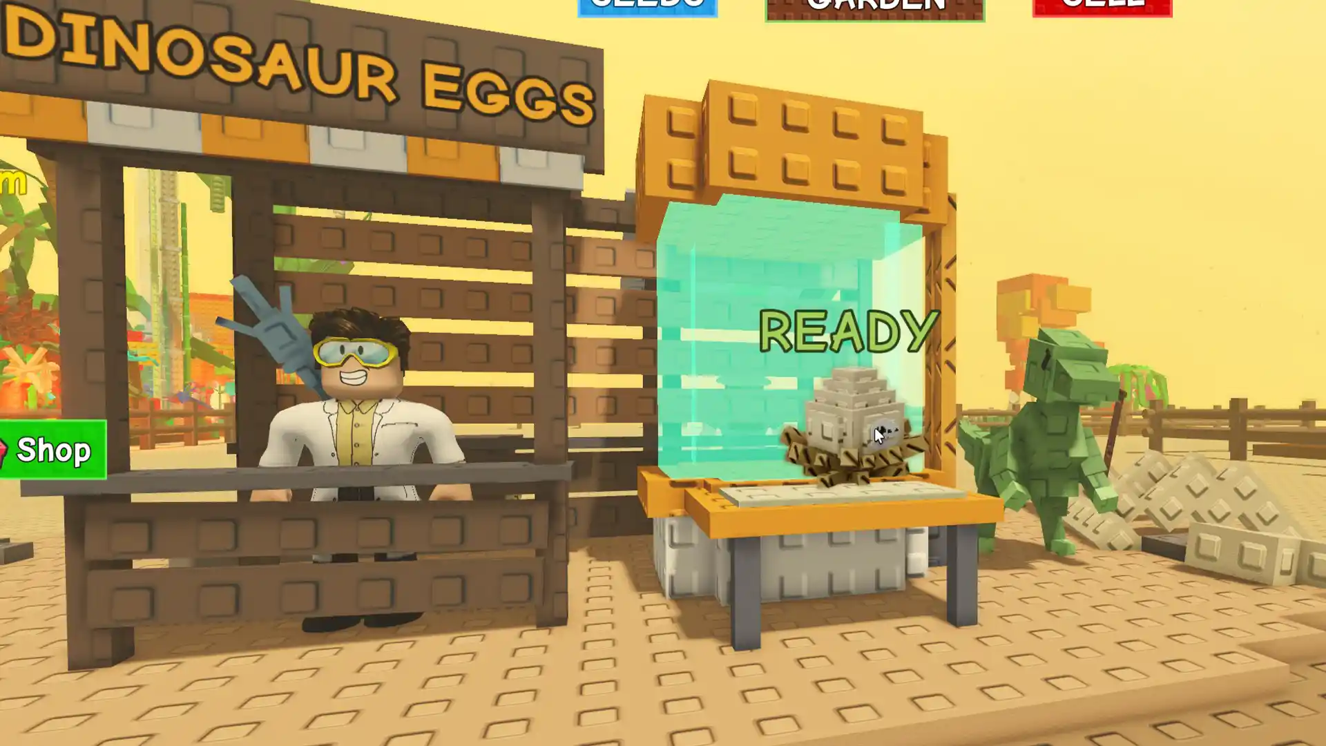 dinosaur exchange for egg in grow garden