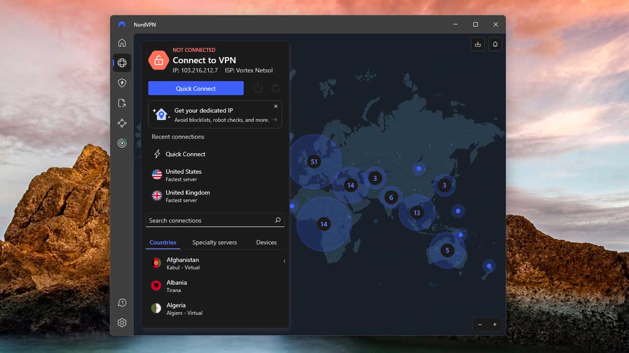 NordVPN Countries