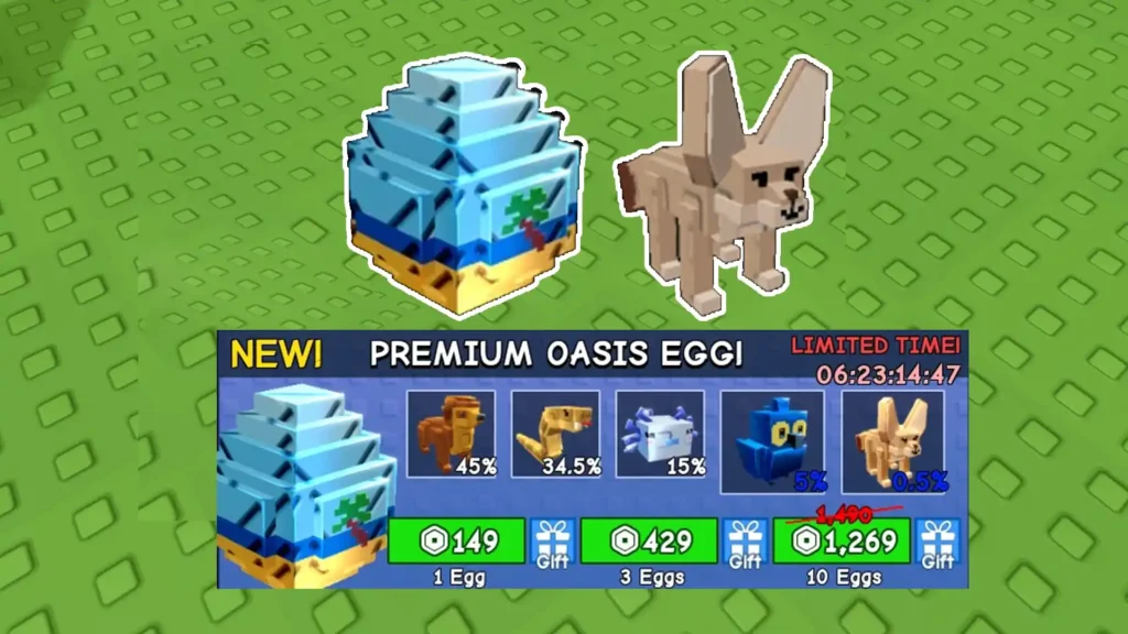 oasis egg and fennec fox grow garden