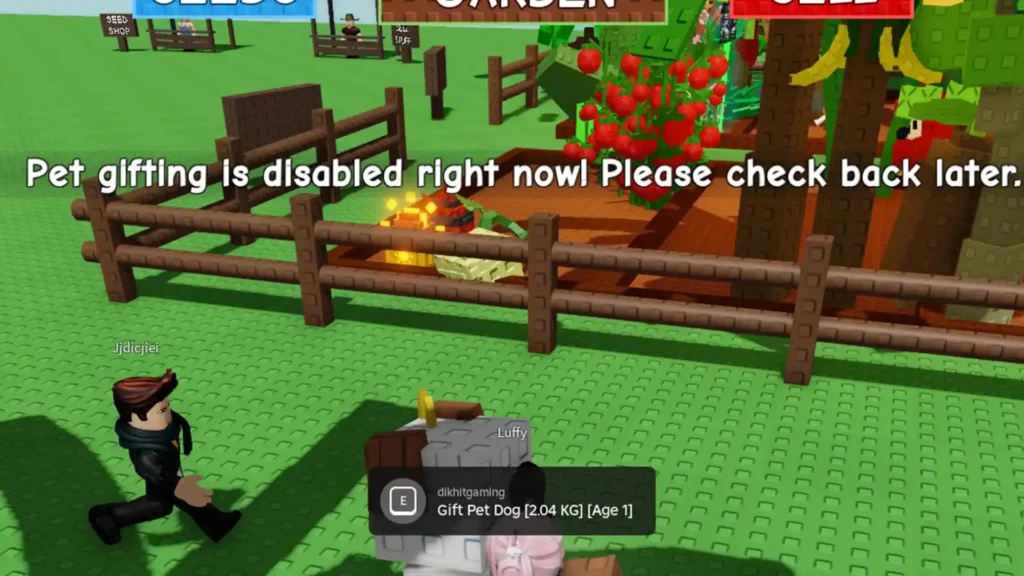 pet gifting disabled grow garden