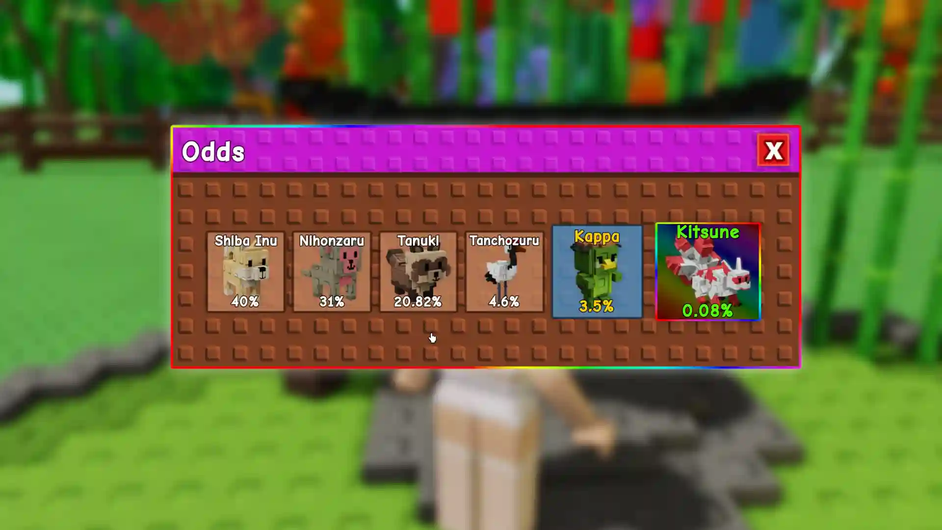 pet odds from zen eggs