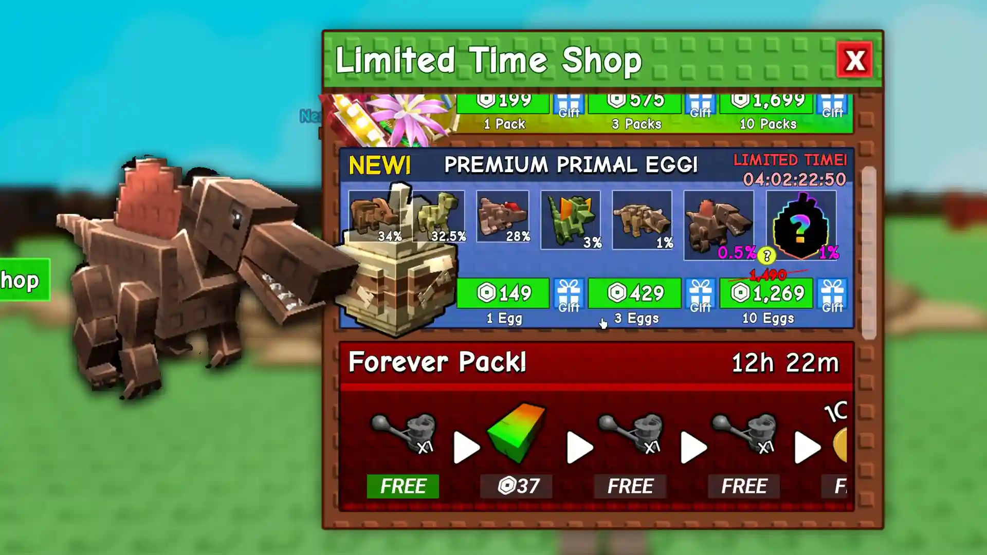 spinosaurus from limited time shop