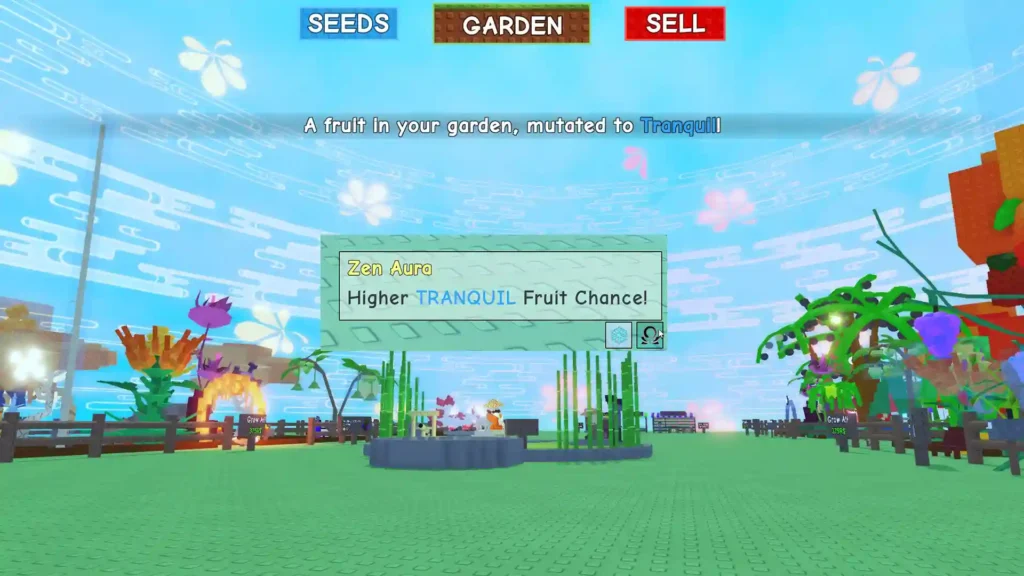 zen aura event grow garden