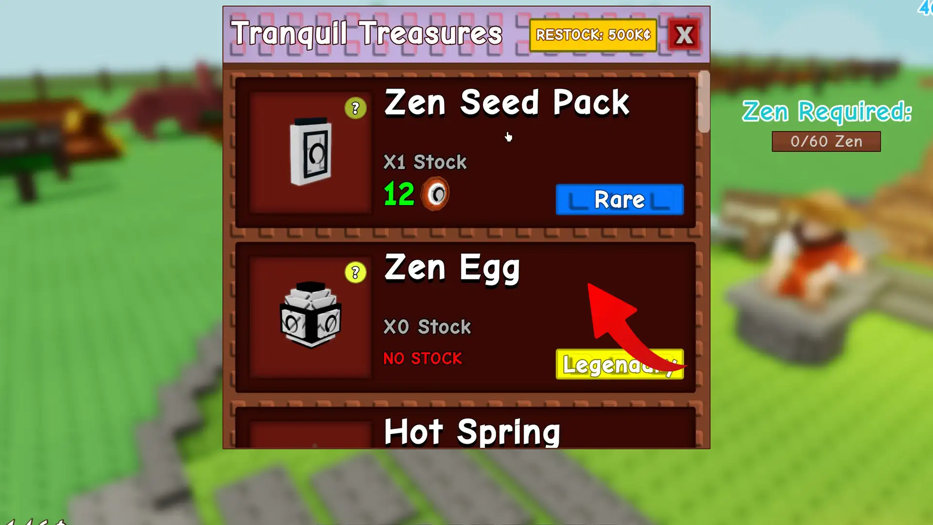 zen egg for nine tailed fox grow a garden