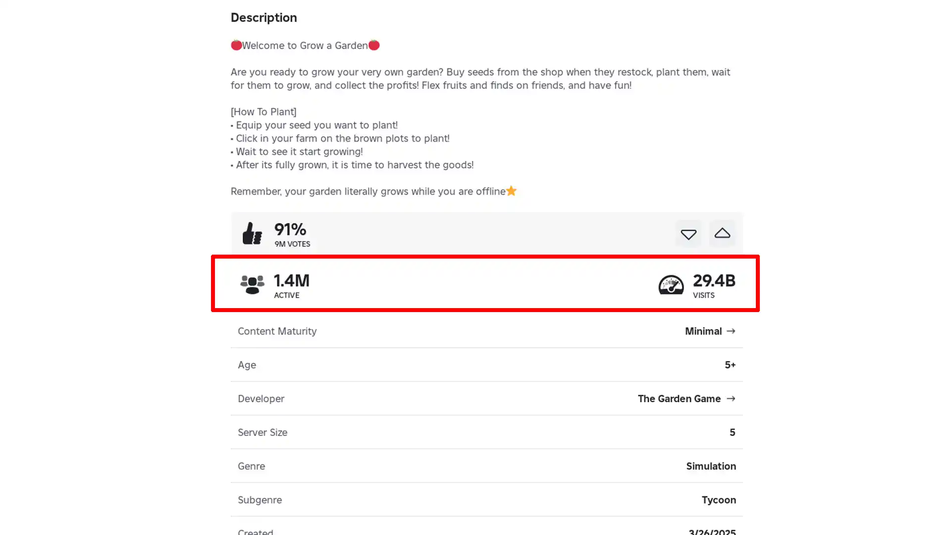gag roblox player count