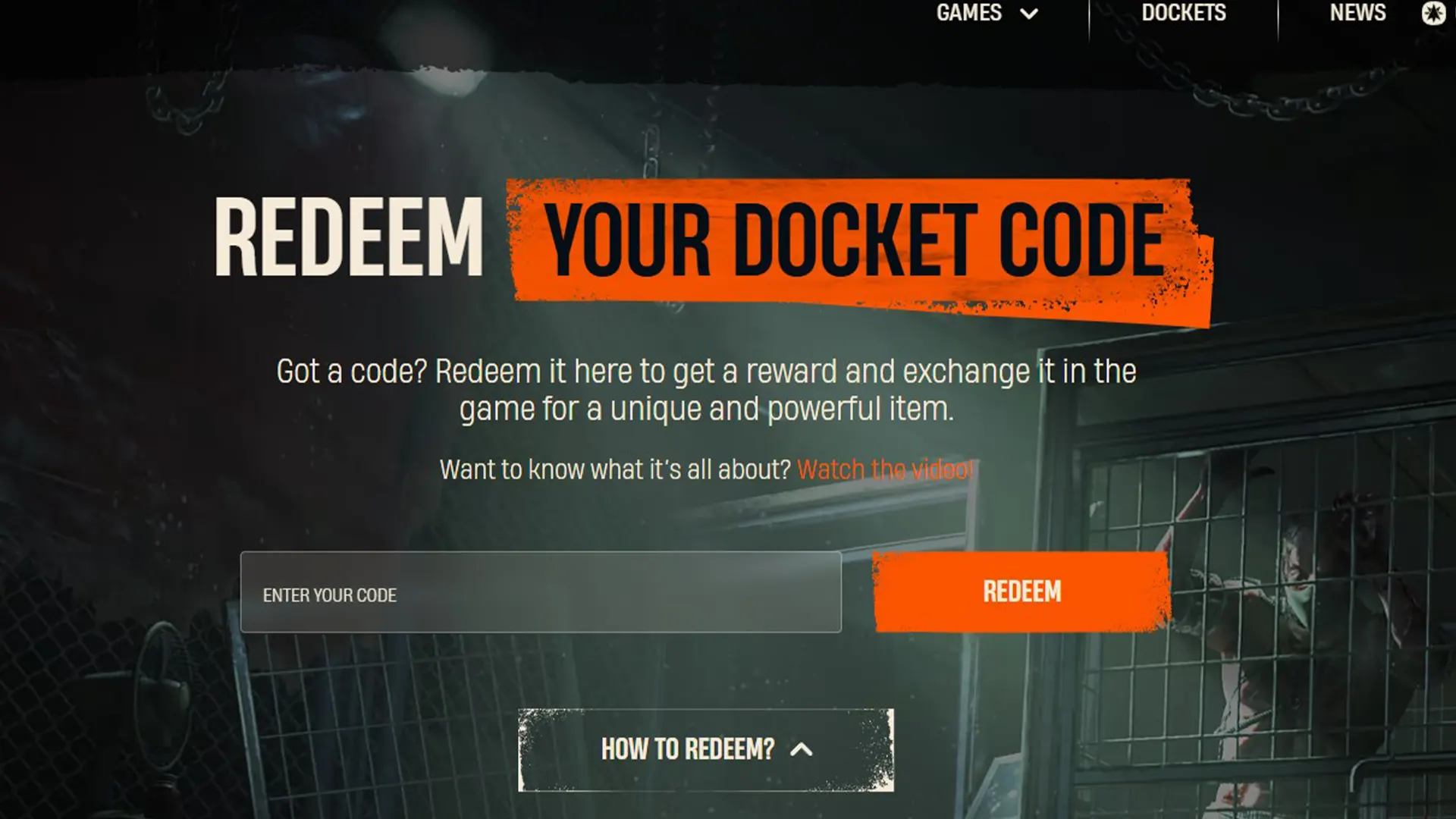 how to redeem docket code dying light the beast
