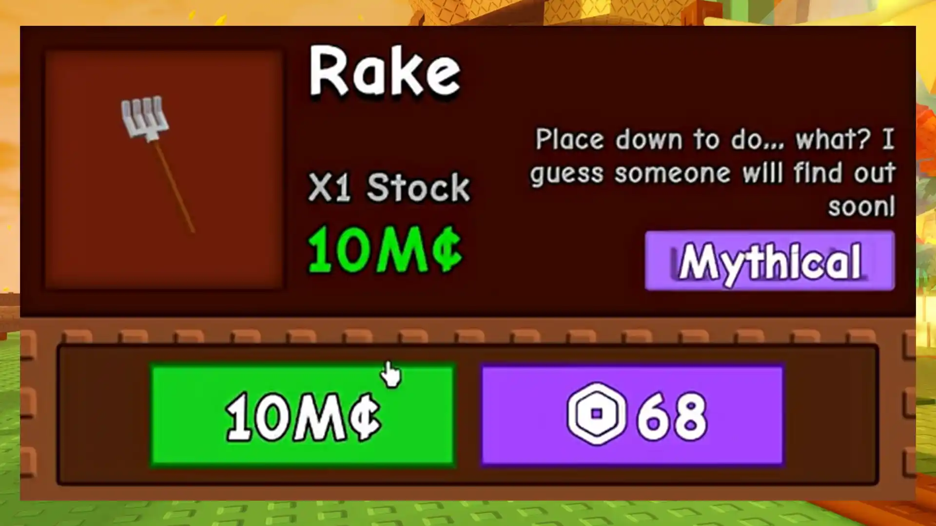rake gear grow a garden