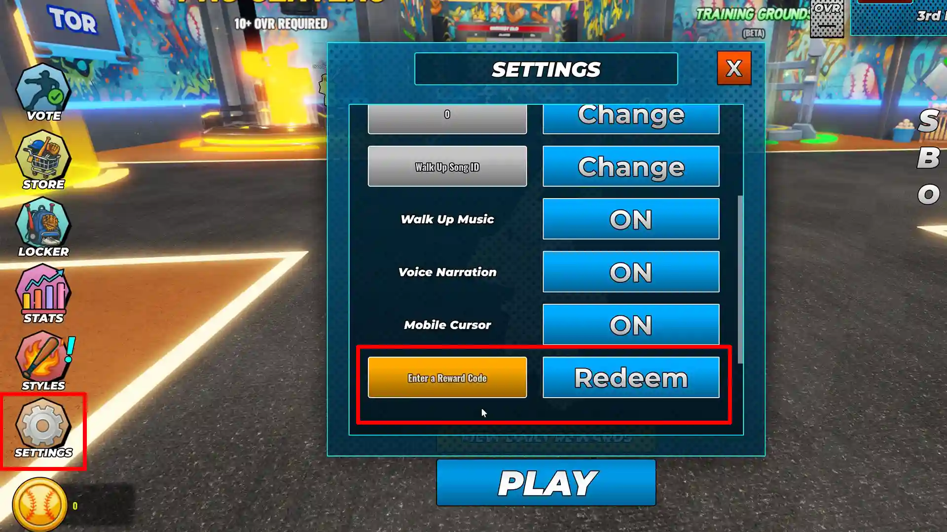 redeem Superstar Baseball Codes
