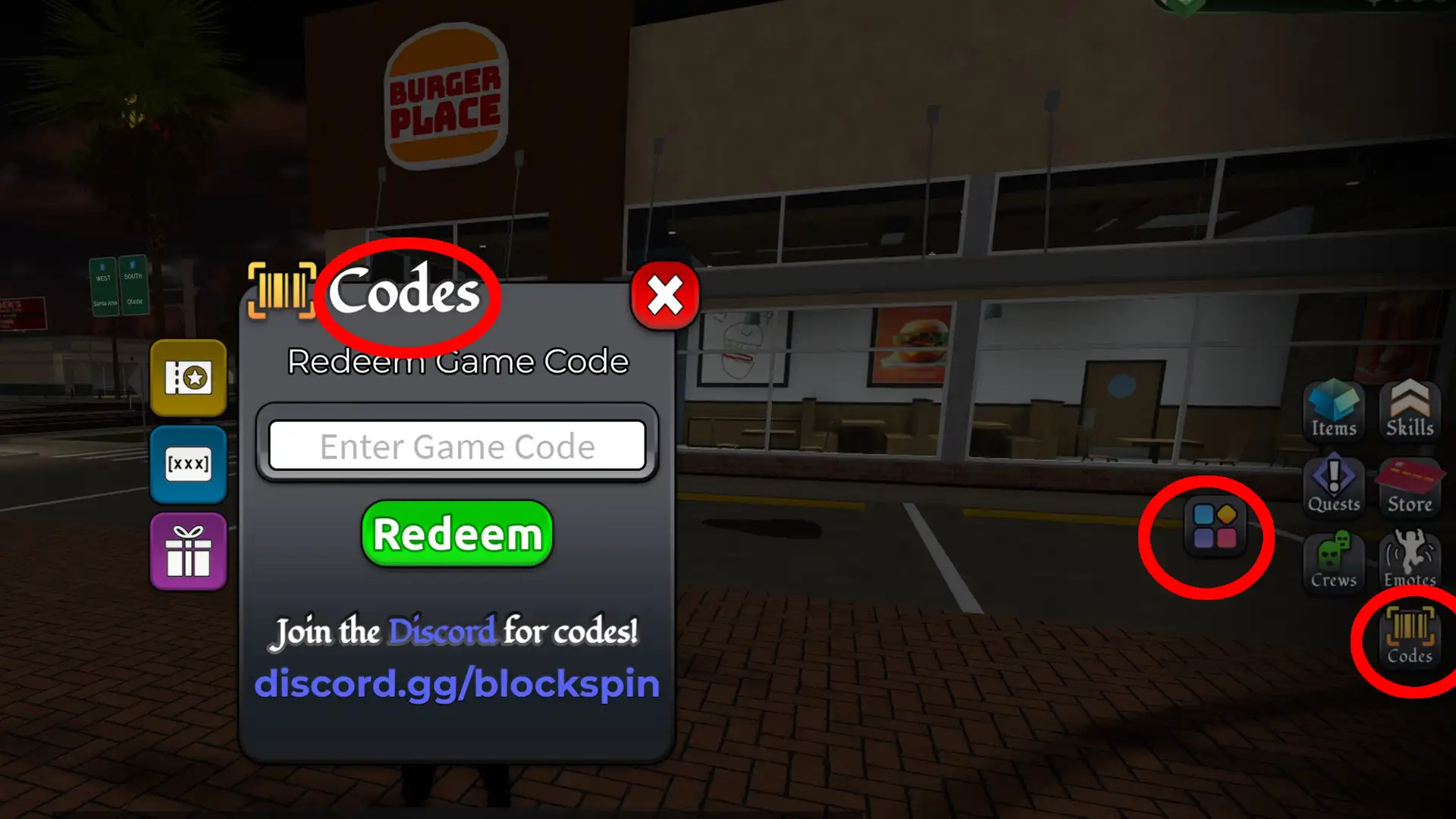redeem blockspin codes