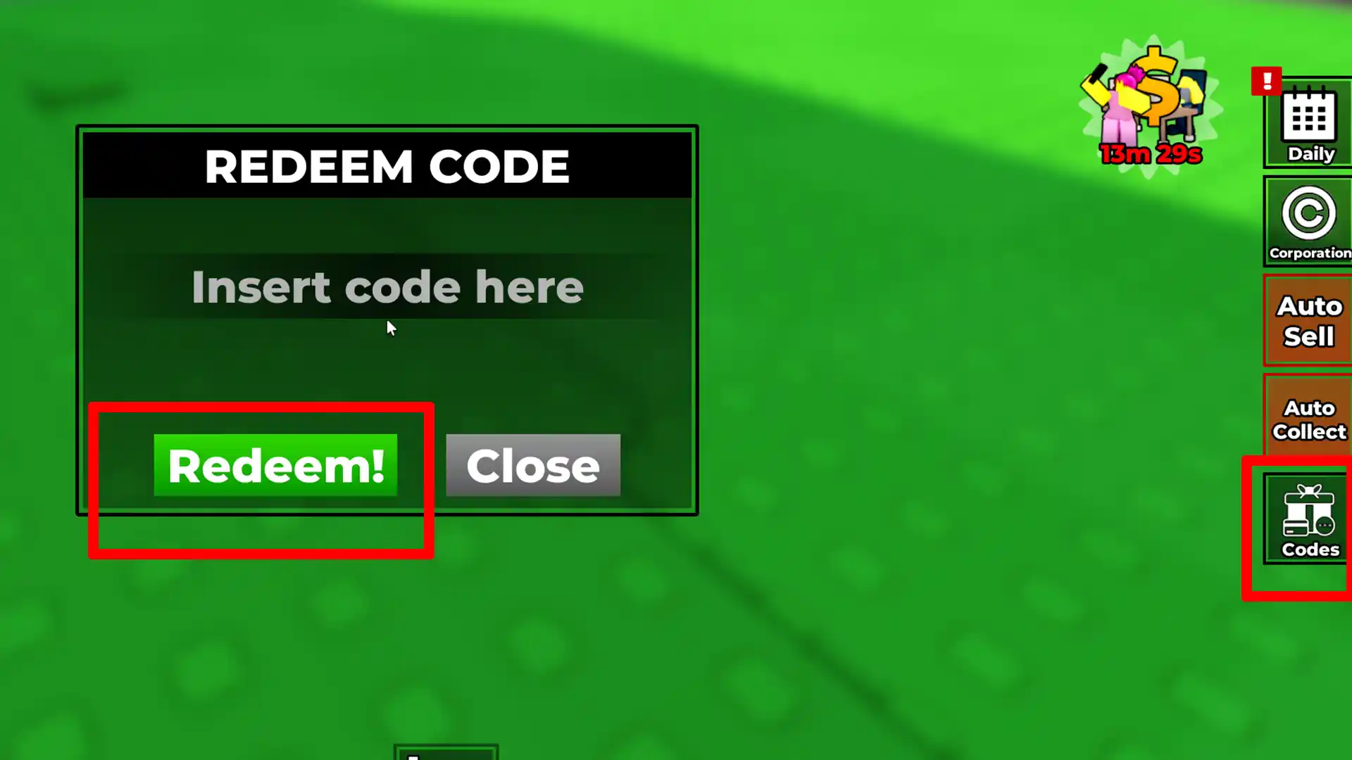 redeeming Build a Scam Empire Roblox codes