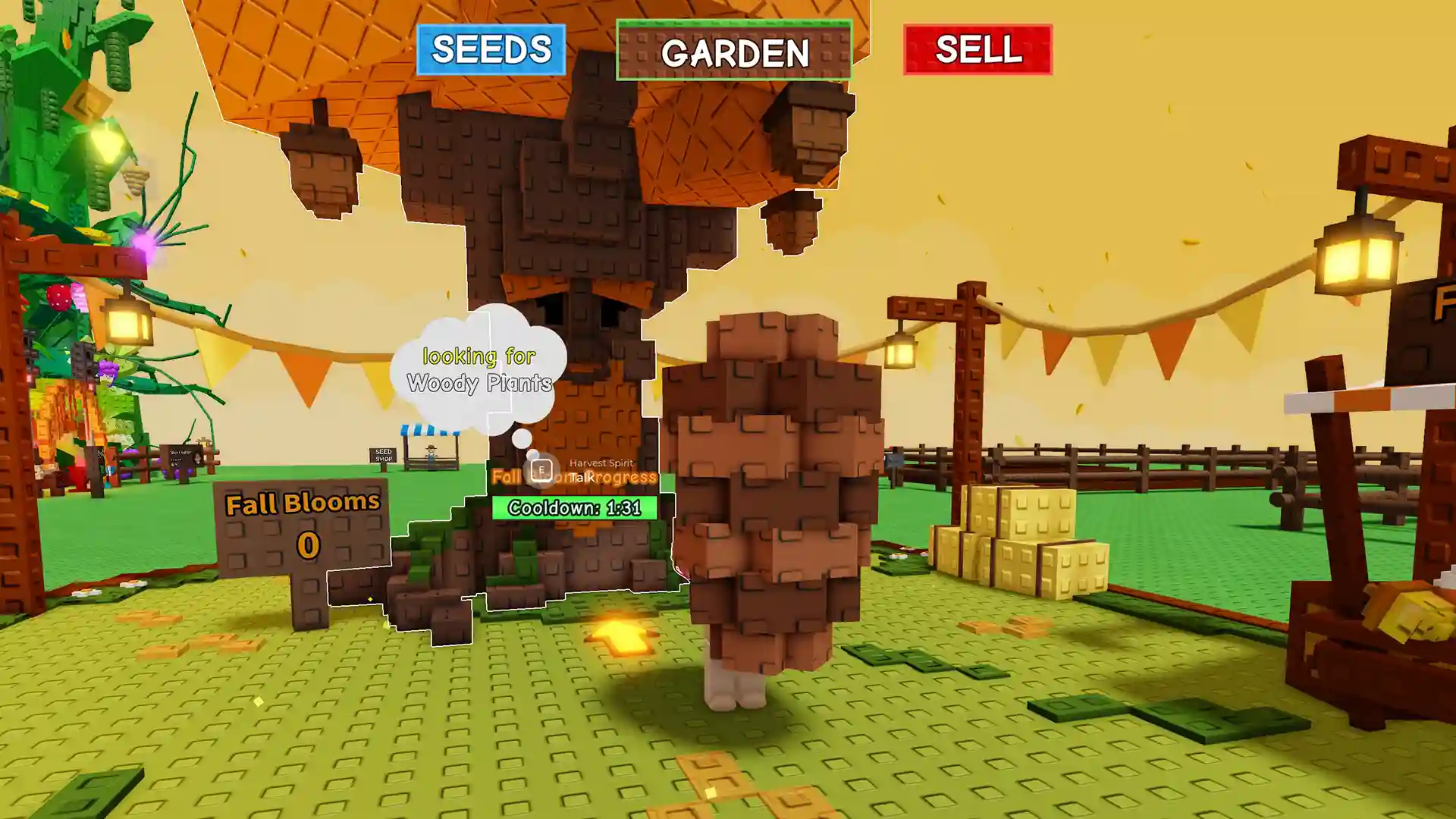 woody plants grow a garden