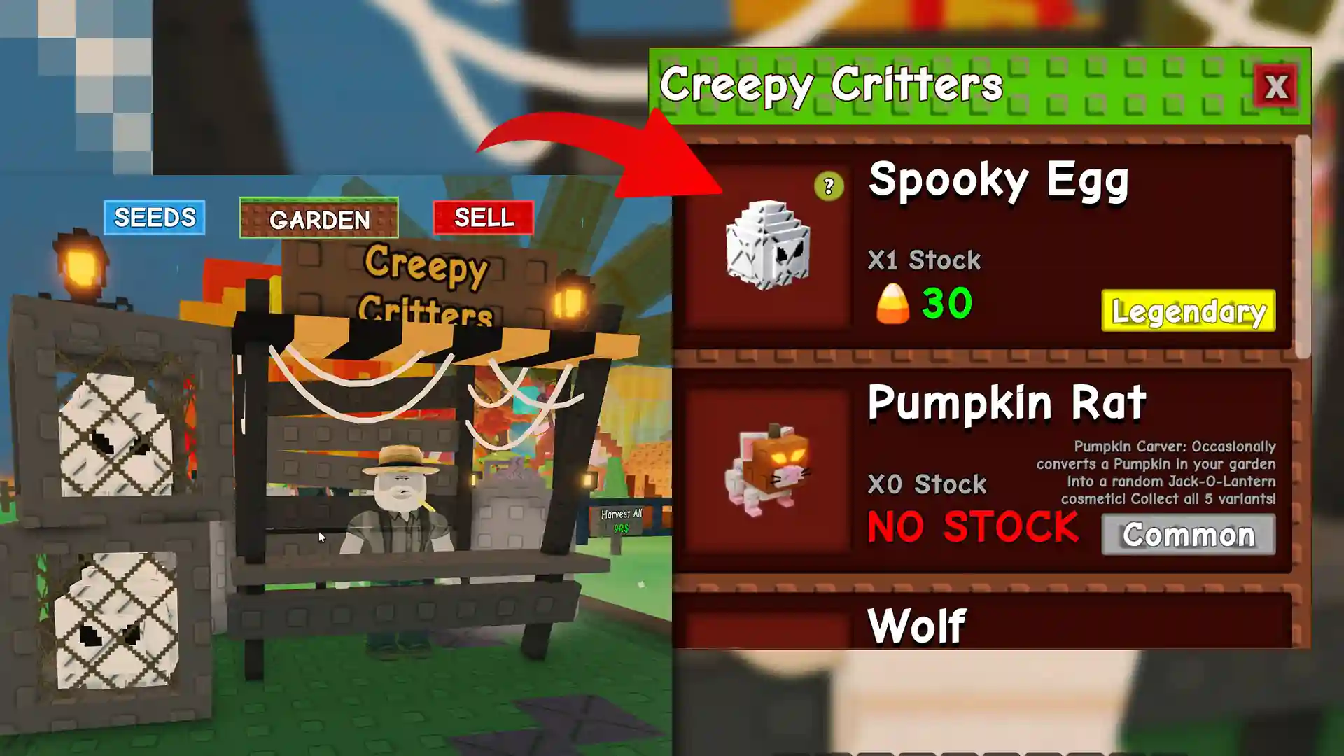 creepy critters shop grow garden halloween