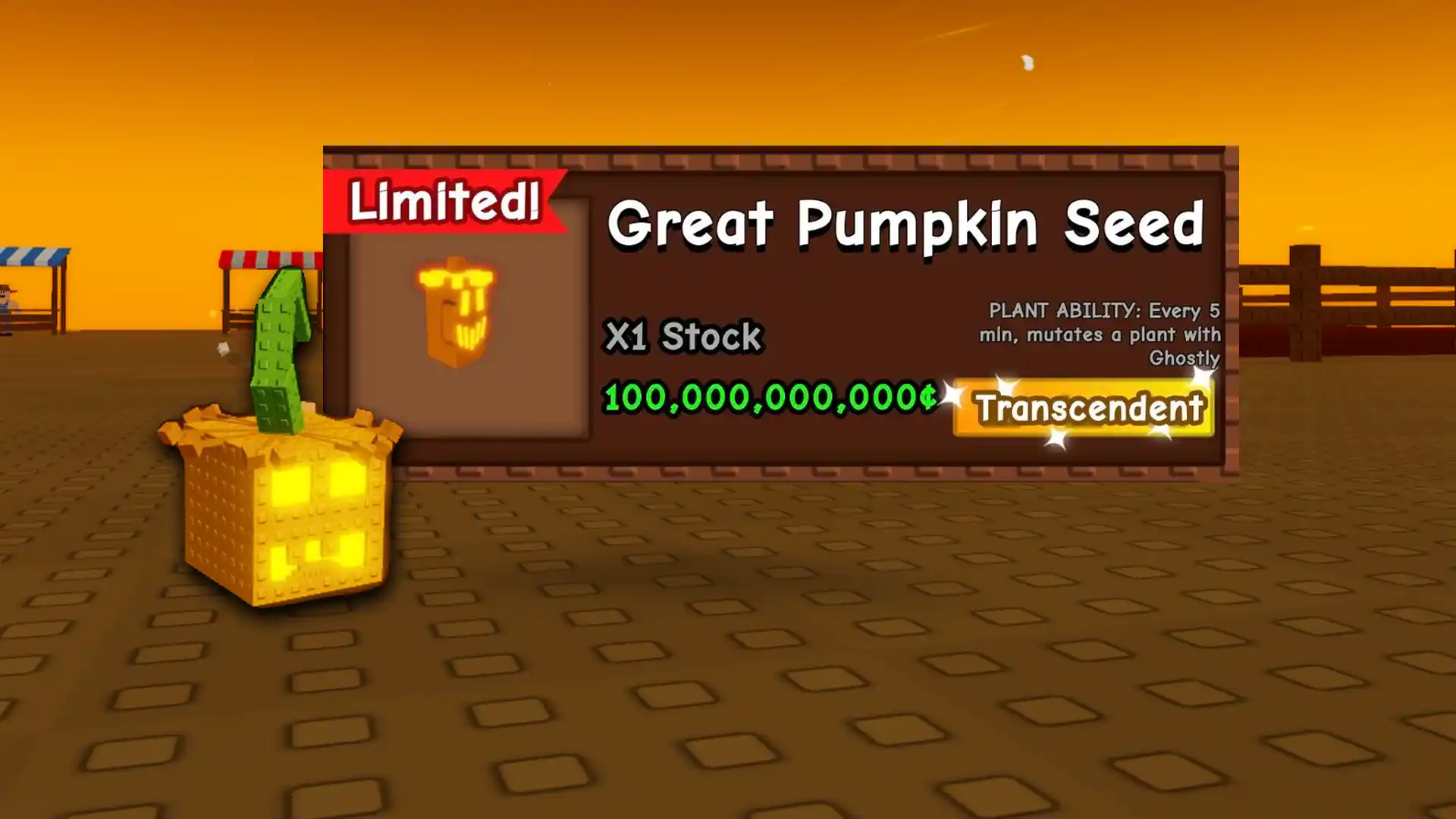 great pumpkin seed for ghostly mutation grow garden