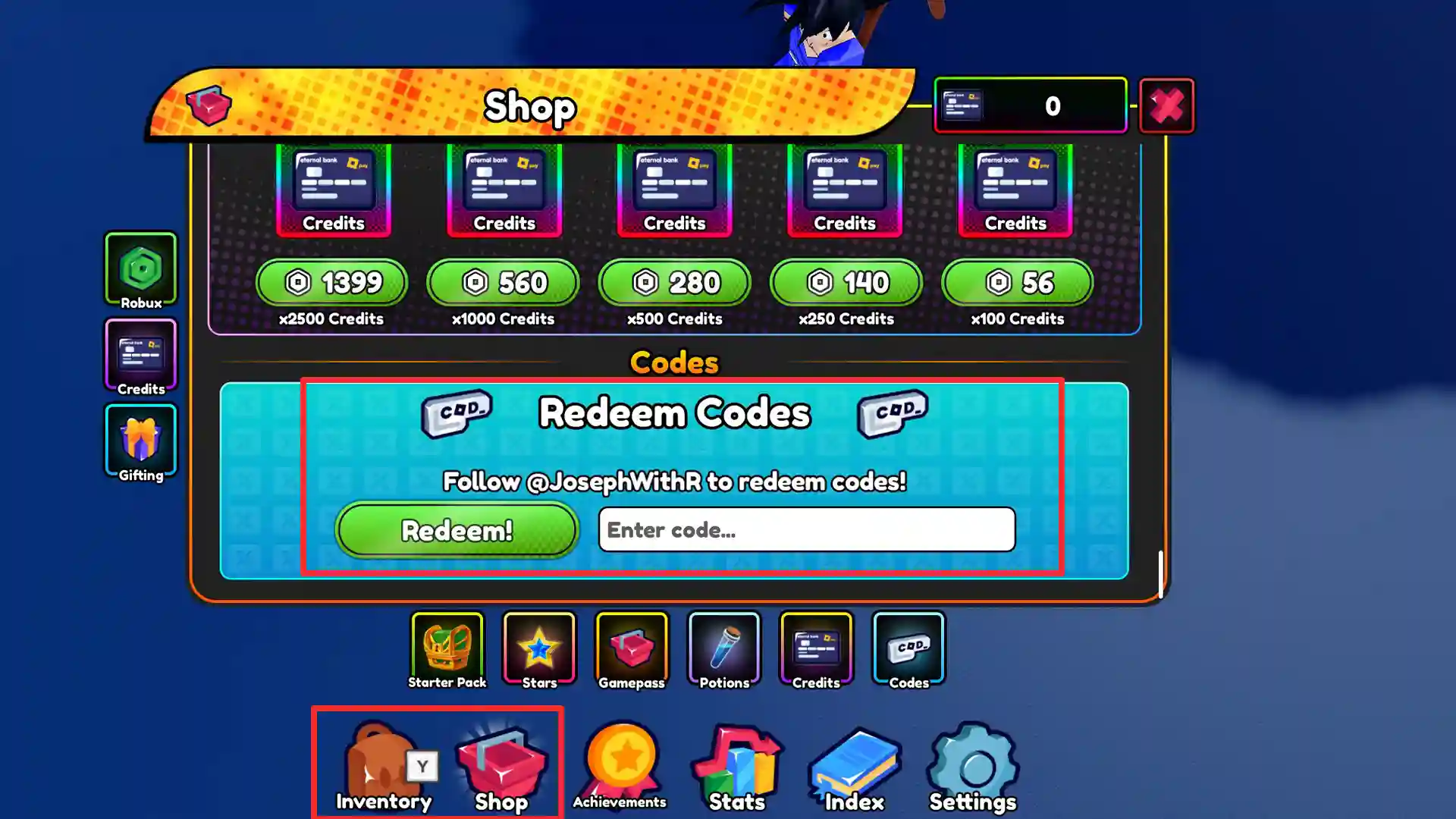 how to redeem anime eternal codes