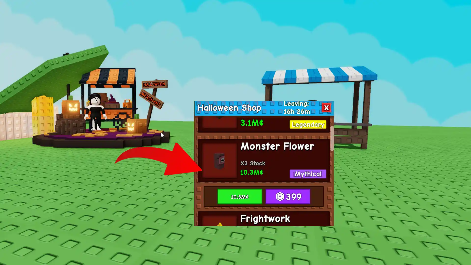 monster flower from halloween merchant