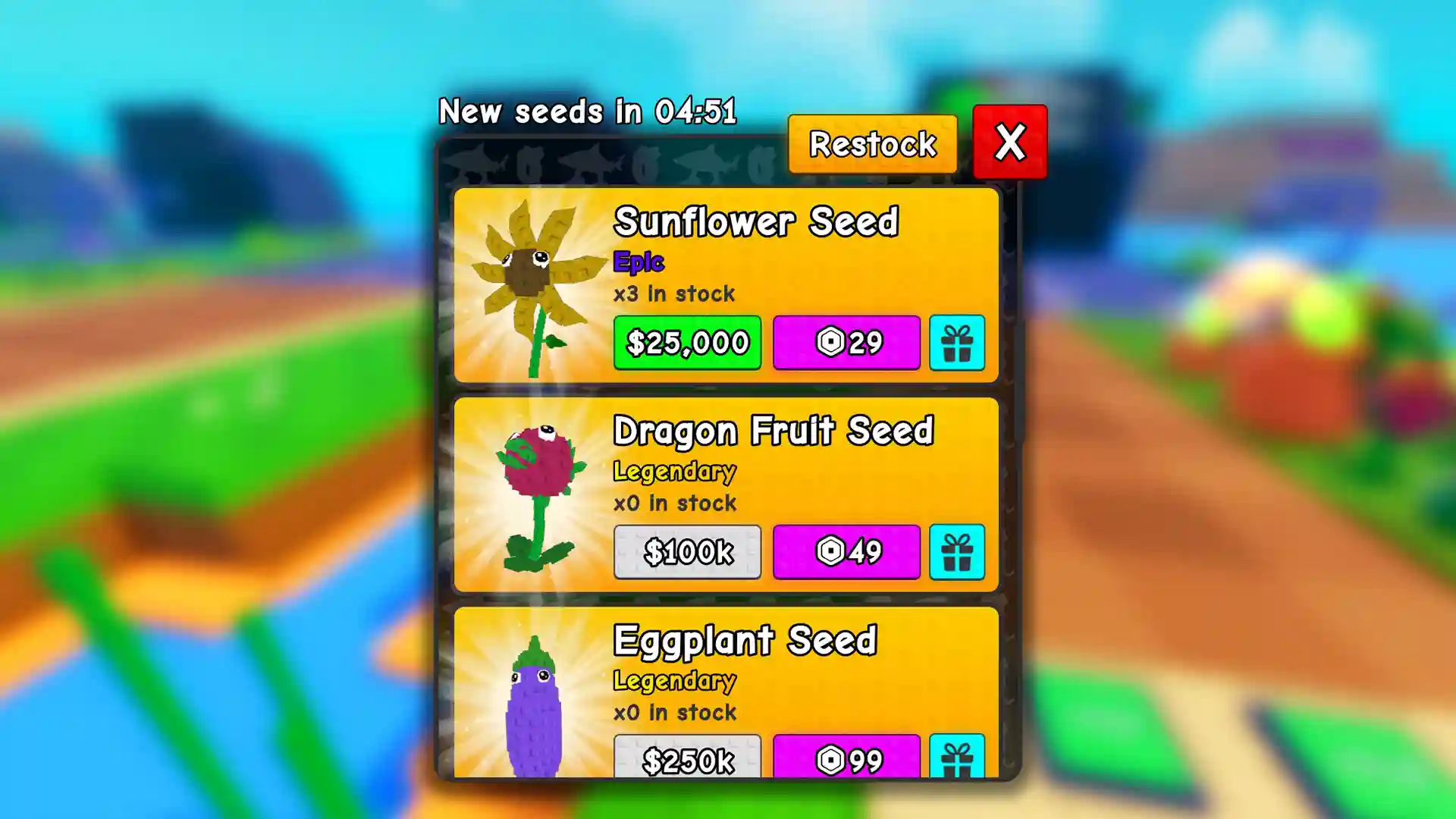 plant seeds for fusing