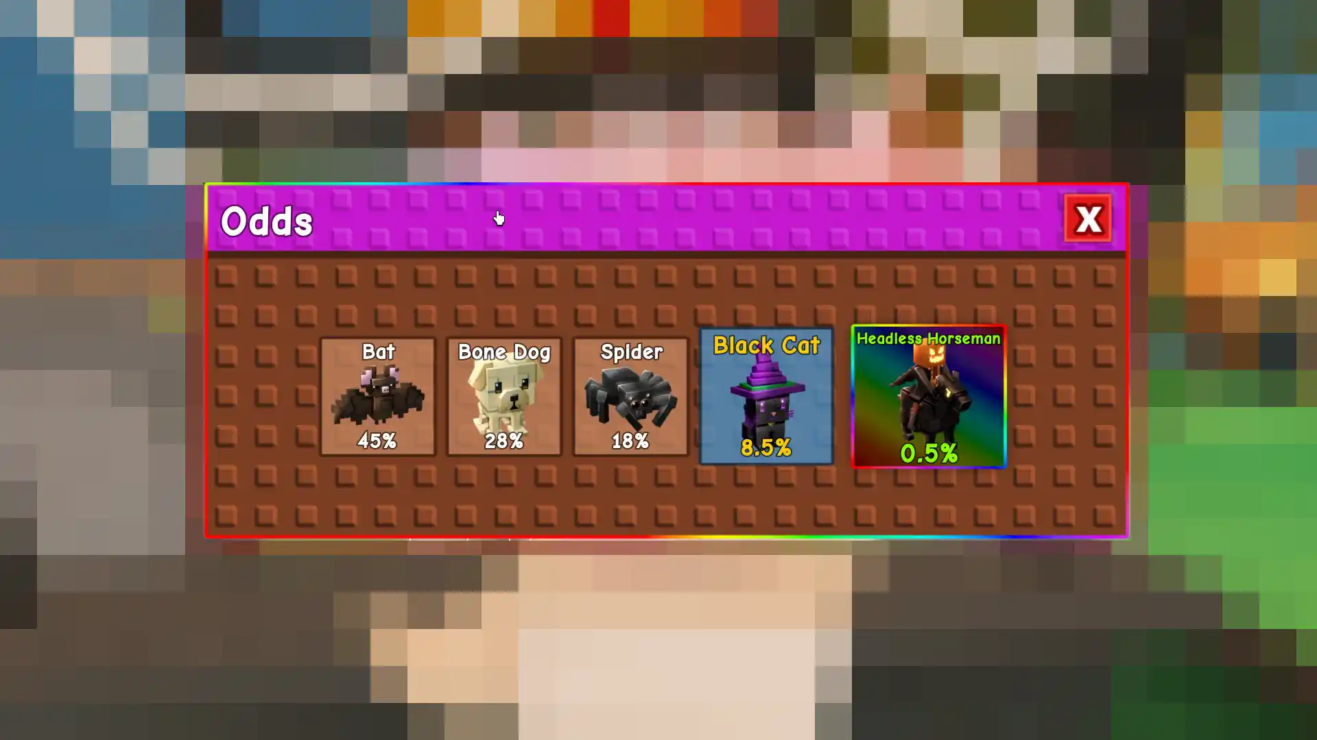 spooky egg pet chances