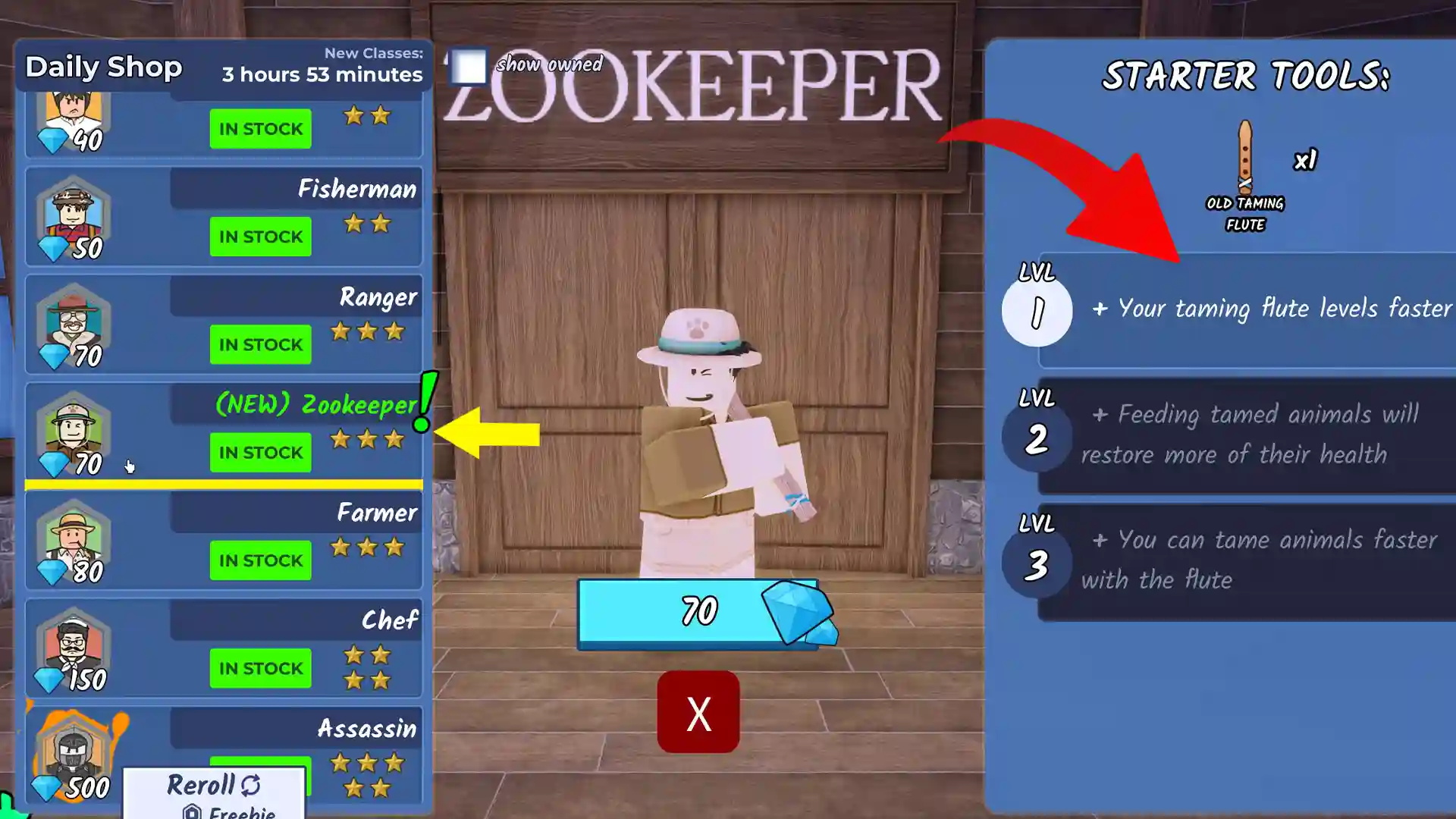 zookeeper class 99 nights