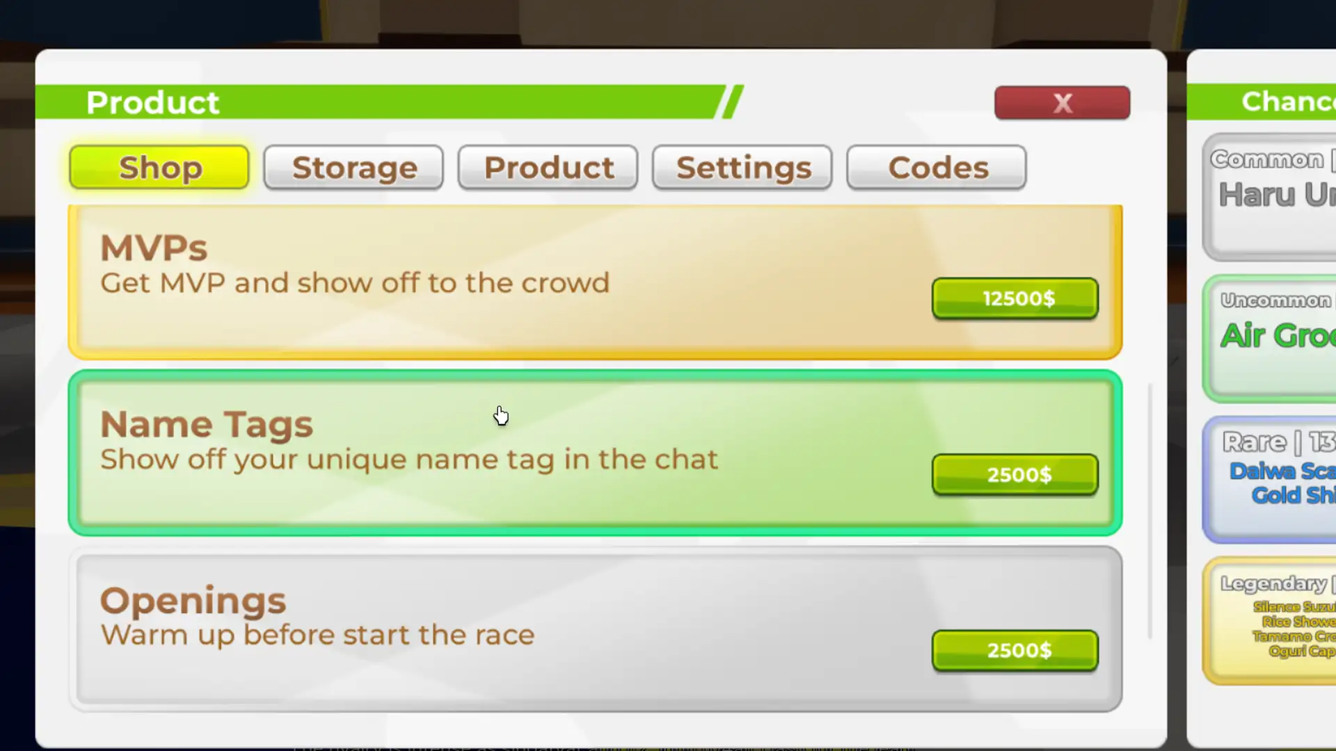 cash to buy openings name tag