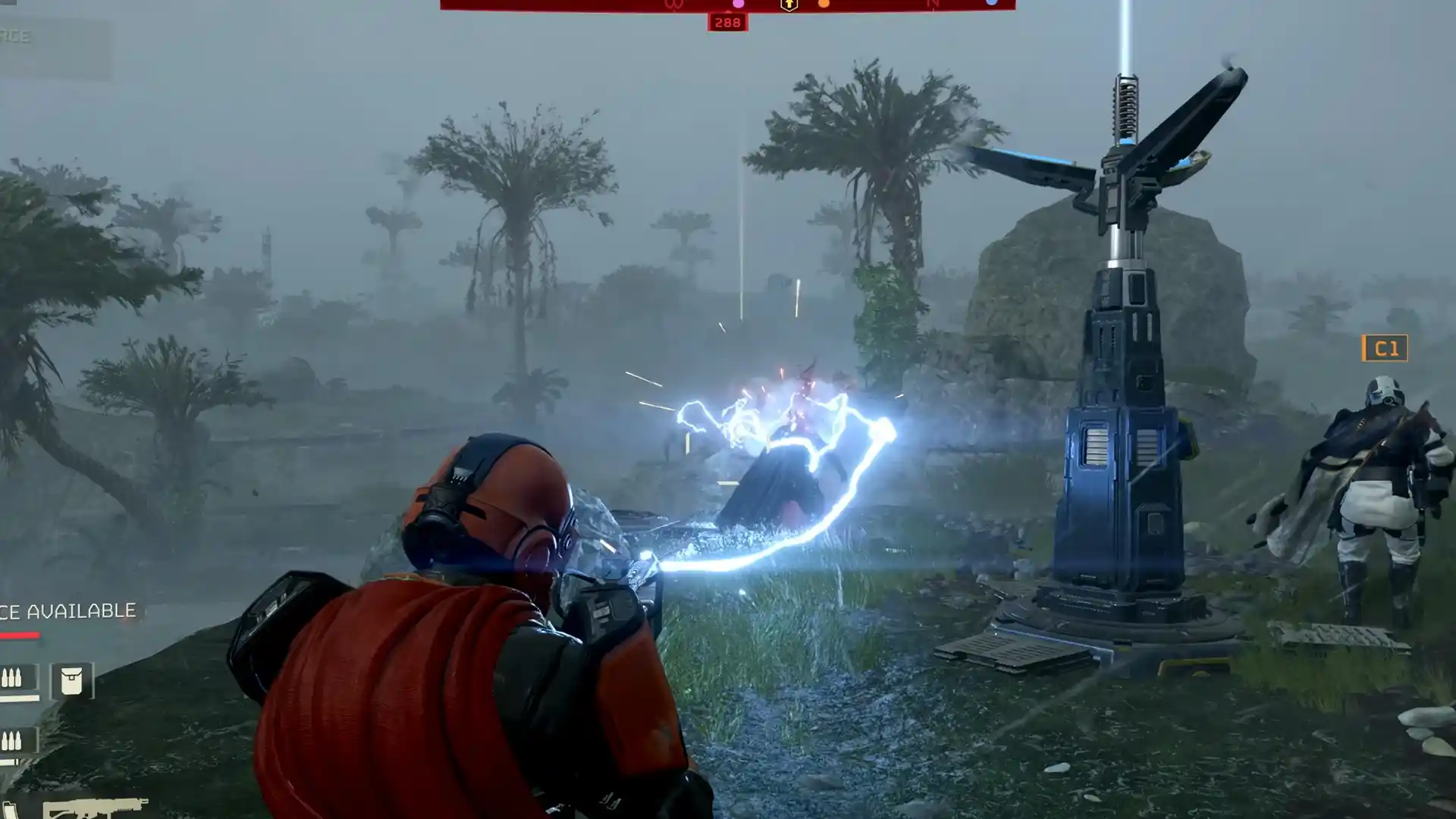 friendly fire arc thrower