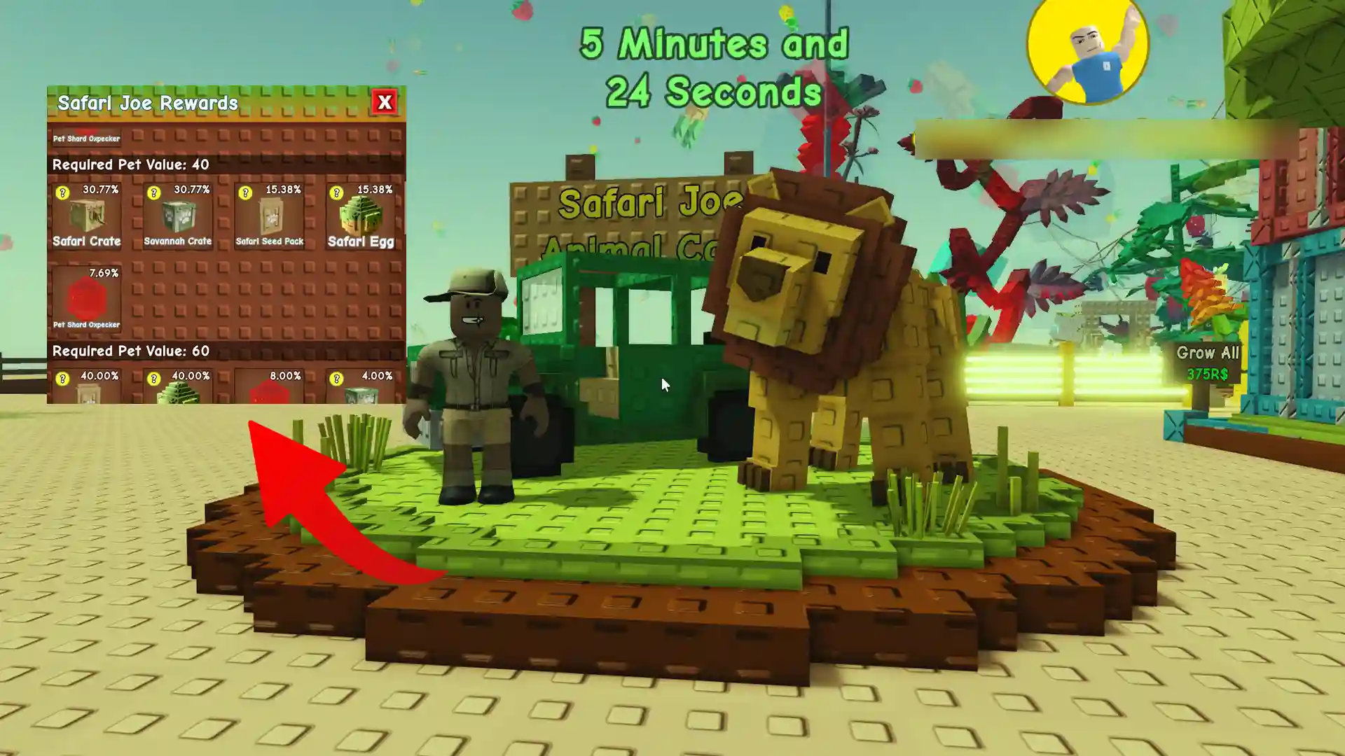 safari joe rewards gag