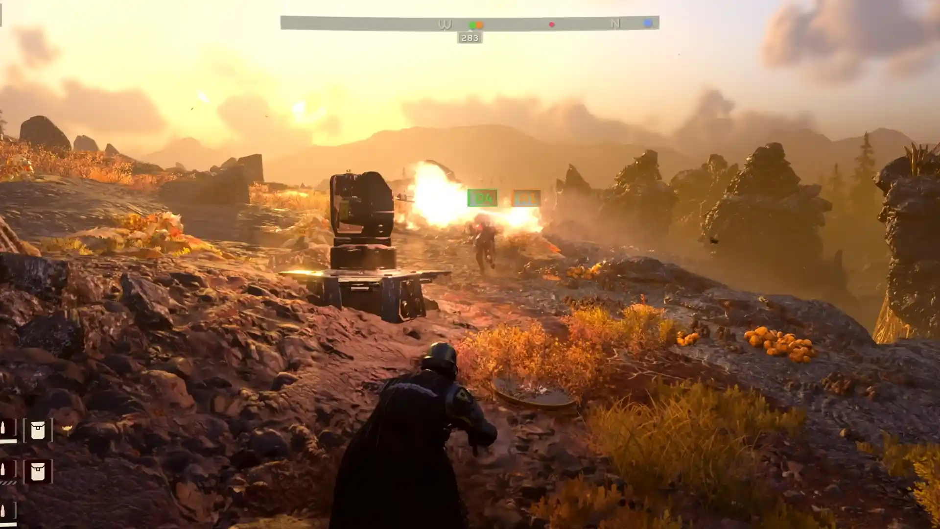 sentry and turrets in helldivers