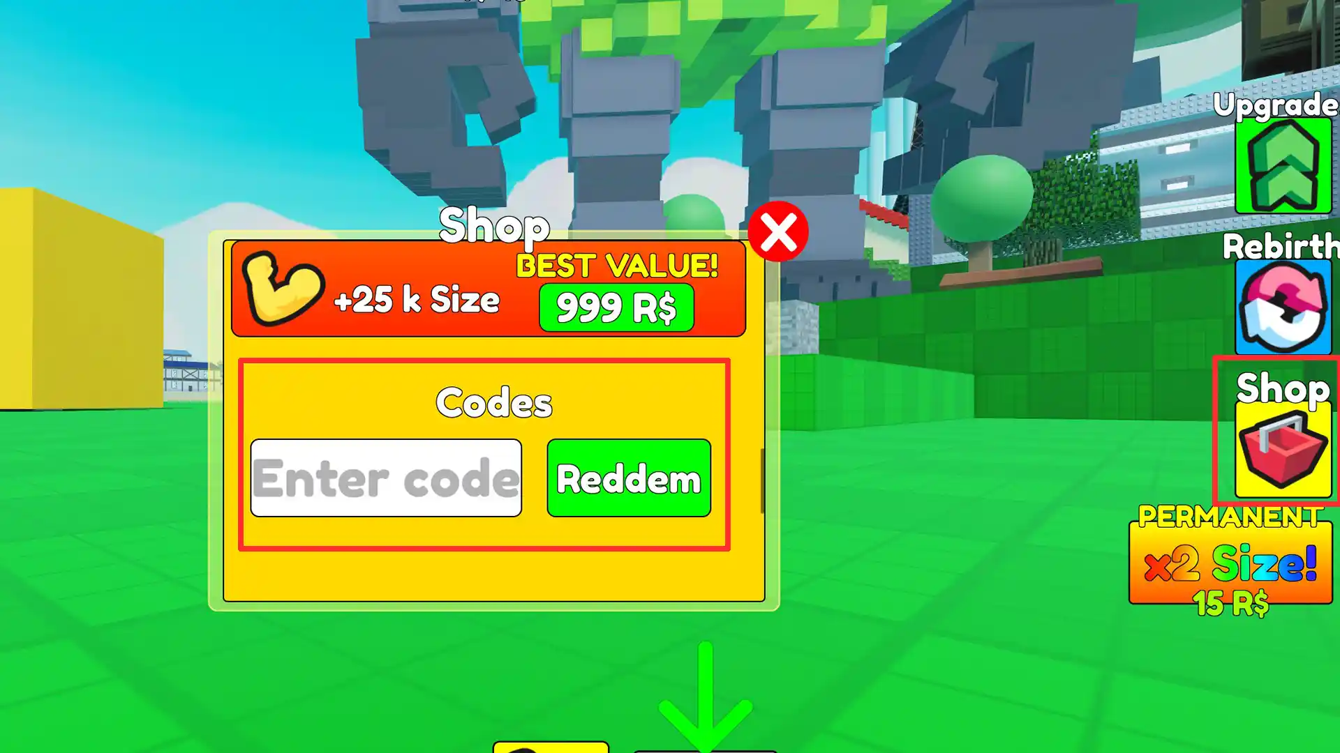 Become the Biggest Brainrot Codes Redeem
