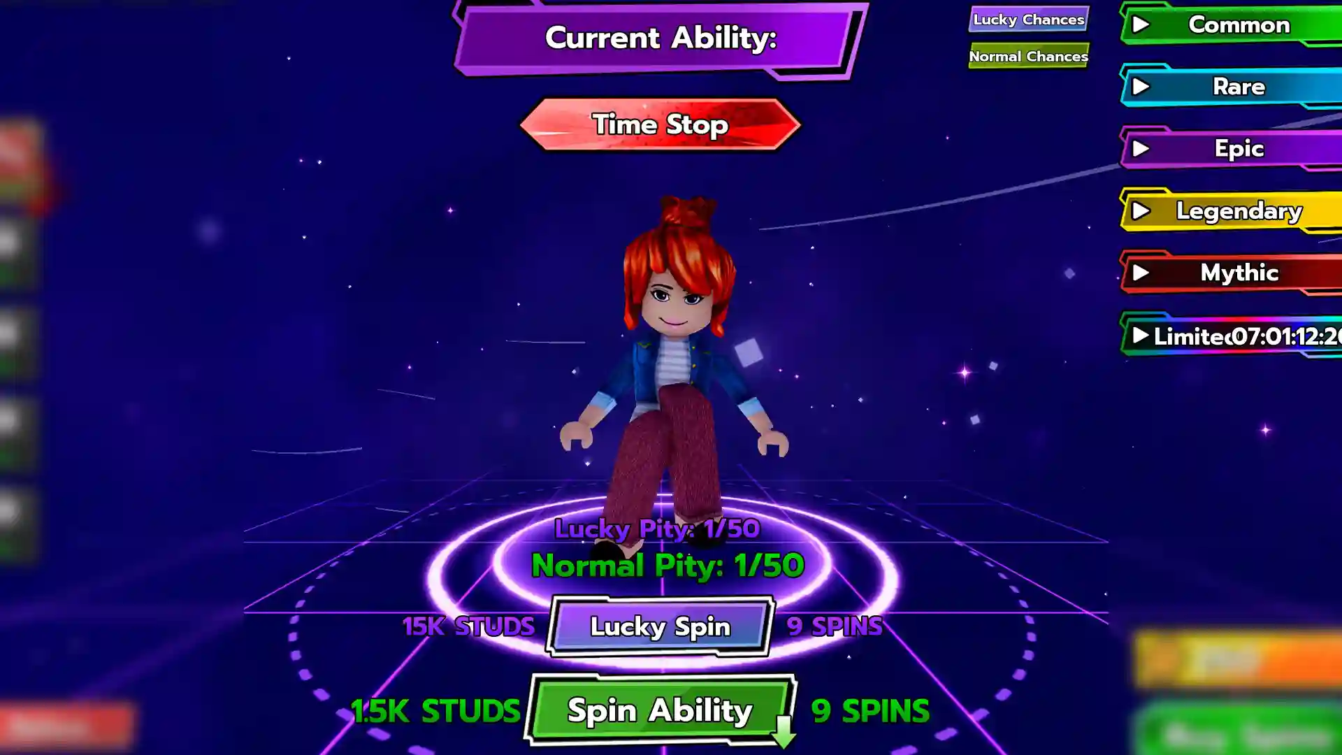 denote spins for ability