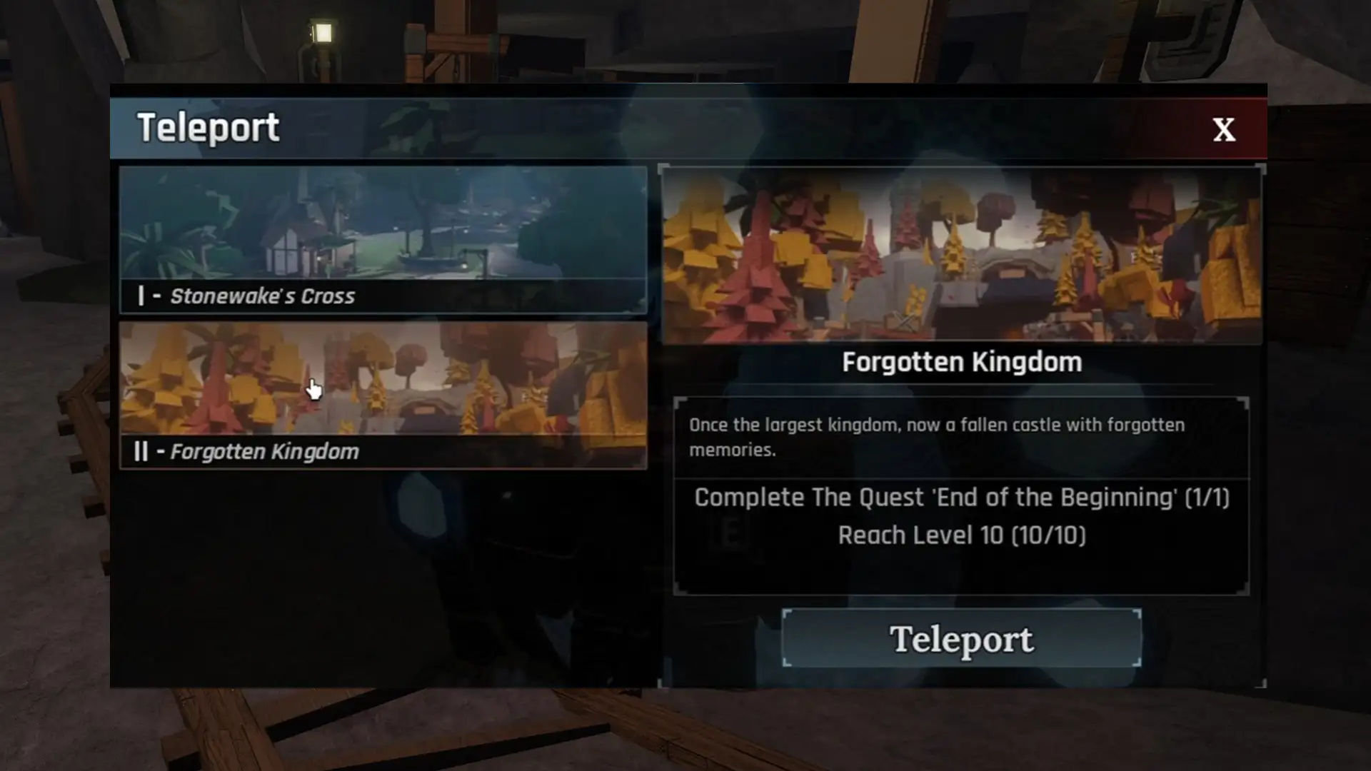 forgotten kingdom unlock condition the forge