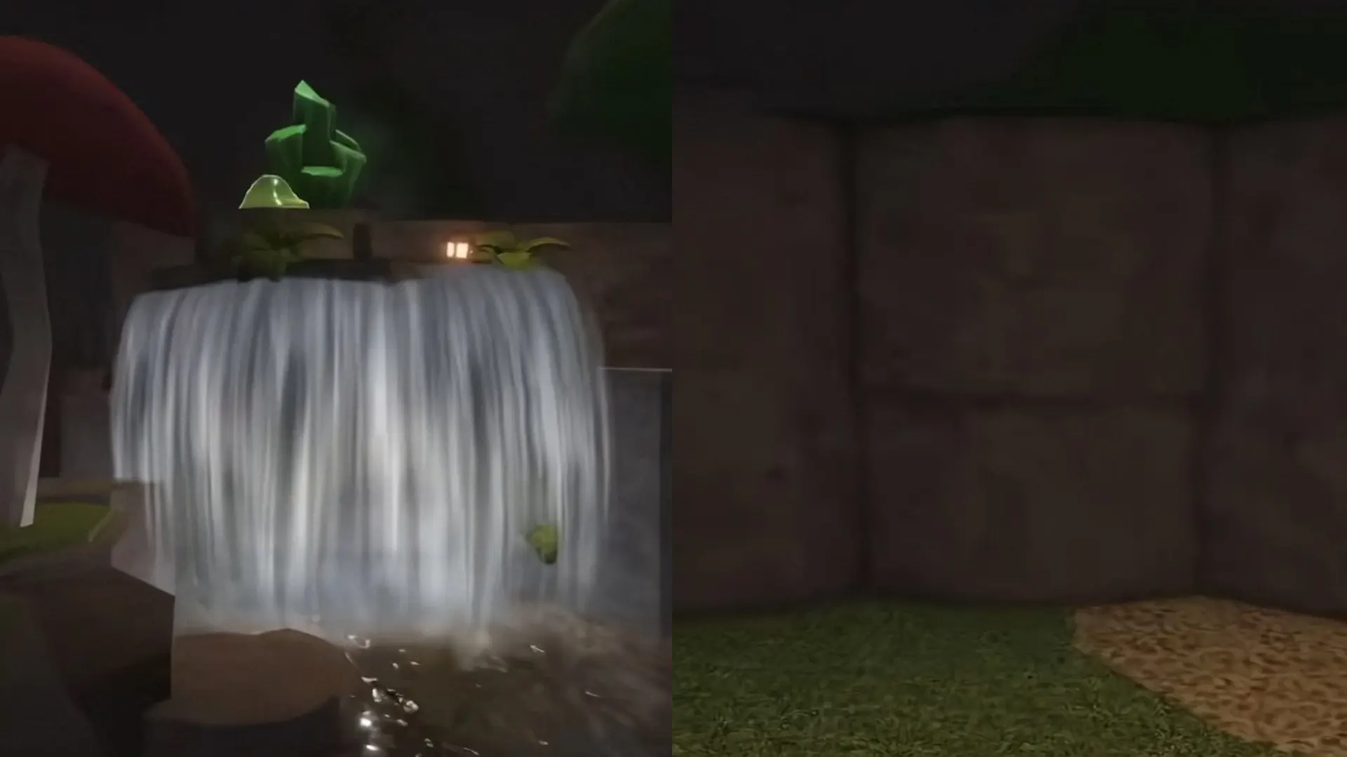 tomo cat location behind waterfall the forge