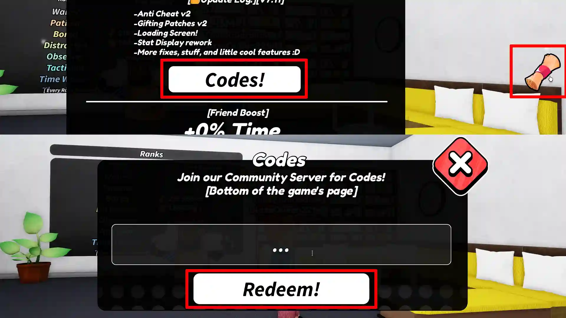 how to redeem waste time codes roblox
