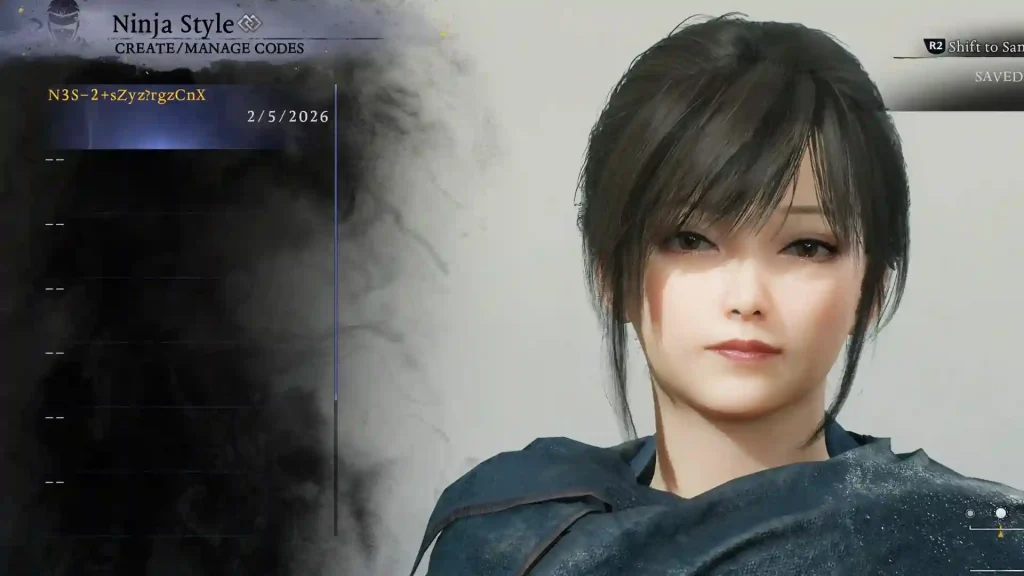 female character creation code nioh 3